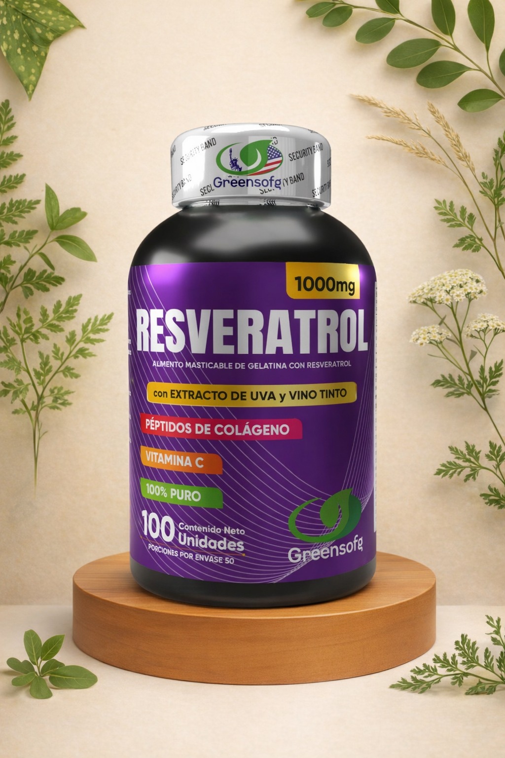 Resveratrol 1000mg X 1 unidad