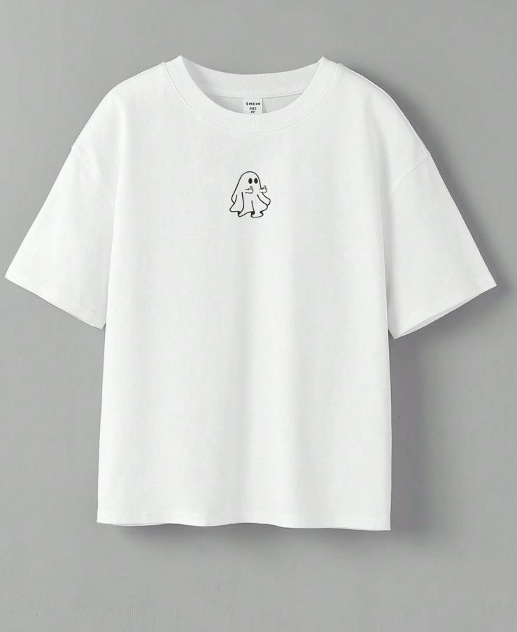 Cute Ghost Minimalist T-shirt