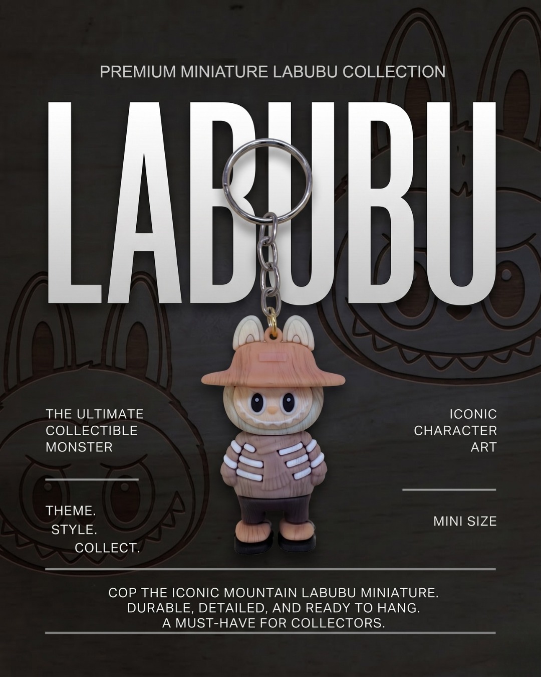 Labubu Mountain Miniature Keychain
