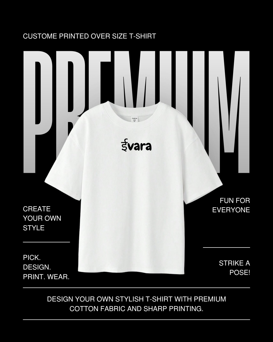 Custom Oversize Printed T-Shirt