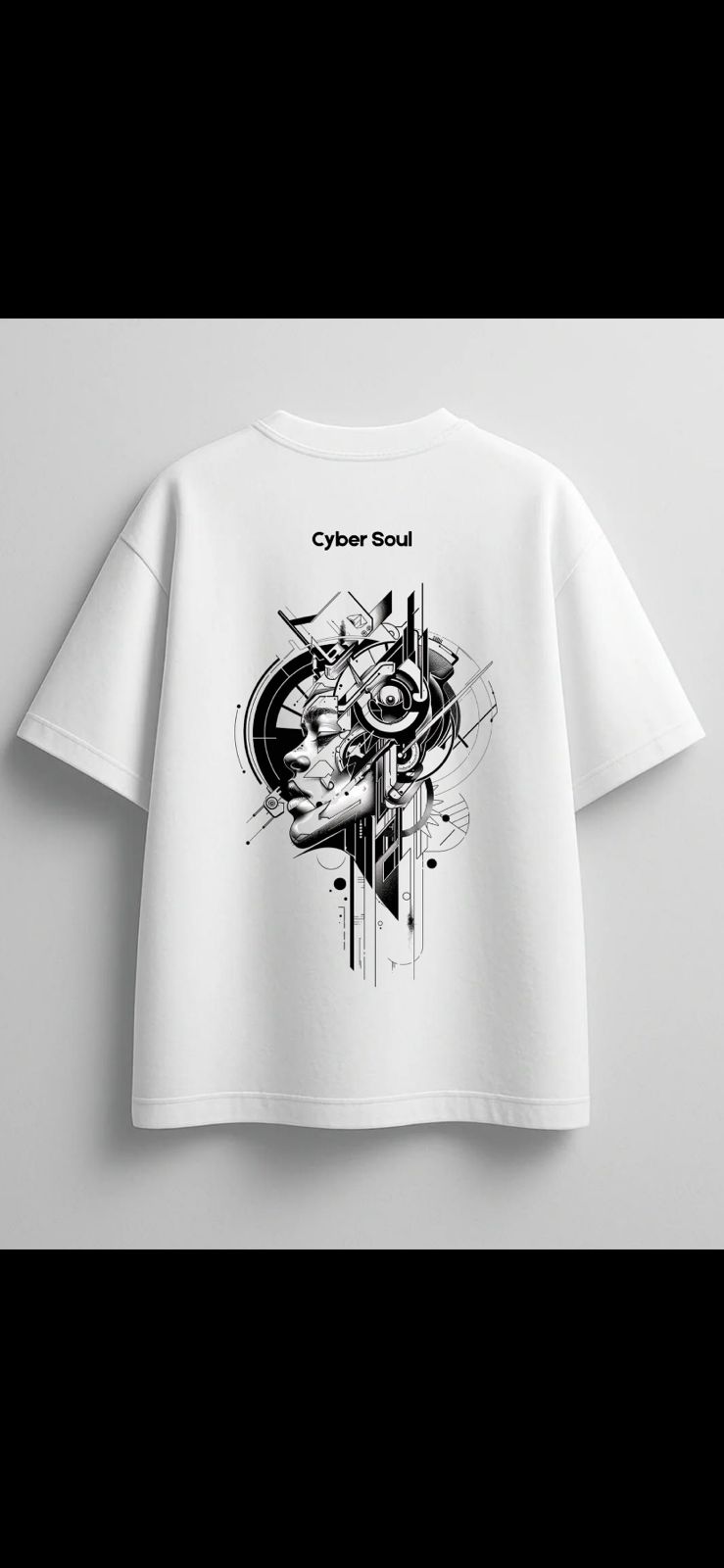 White Graphic Flame T-Shirt