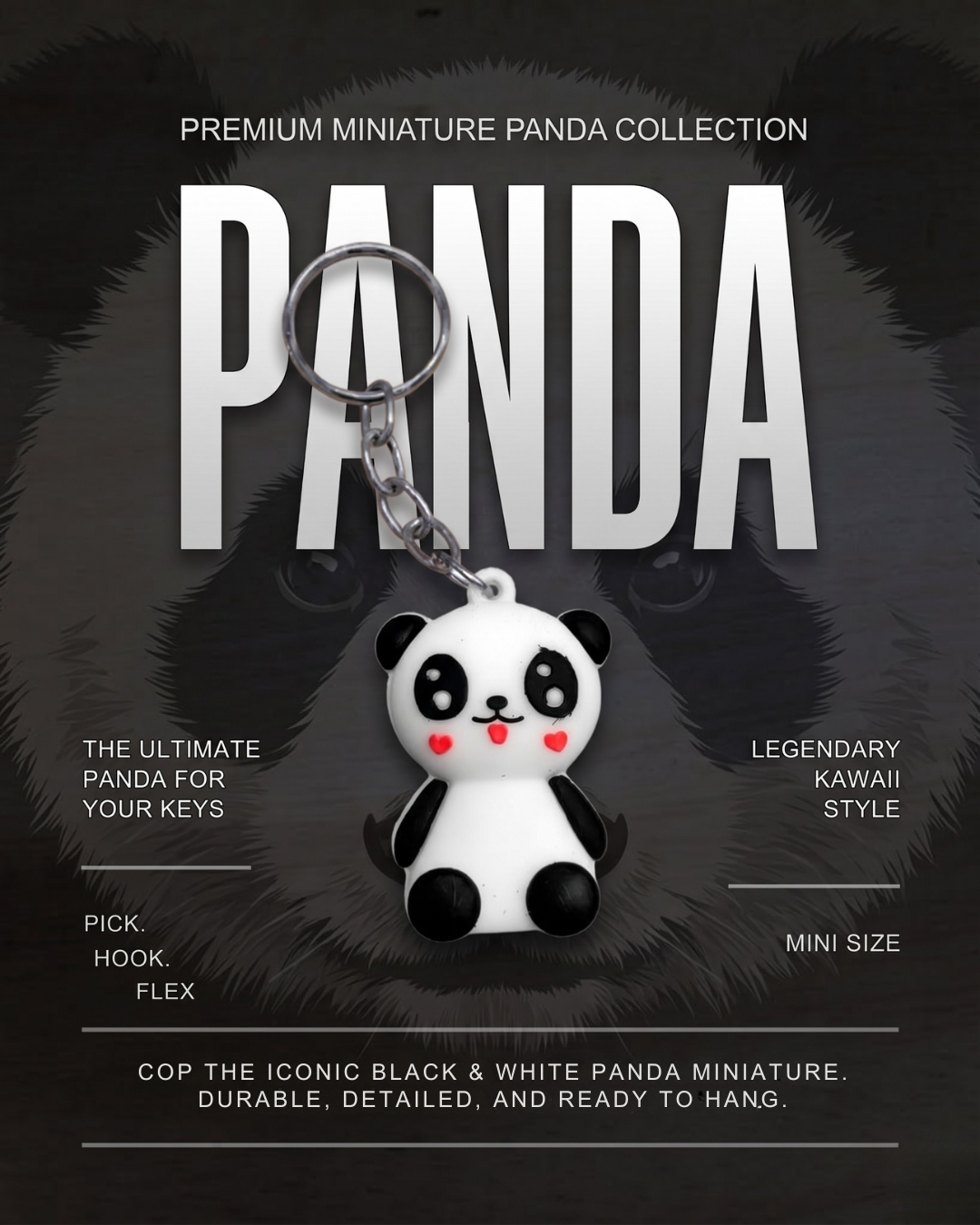 Mini Panda Keychain