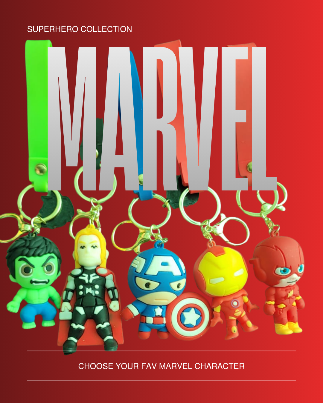 Marvel Superhero Keychains