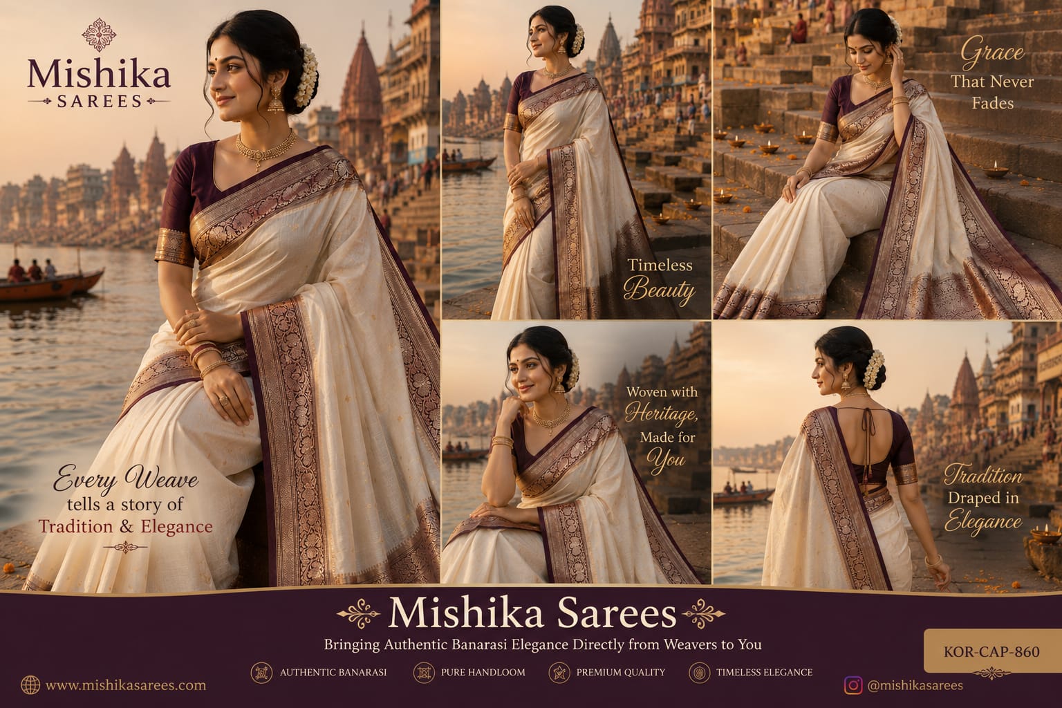 The Art of Kaduwa Weaving: Discover Our New Banarasi Kora Silk