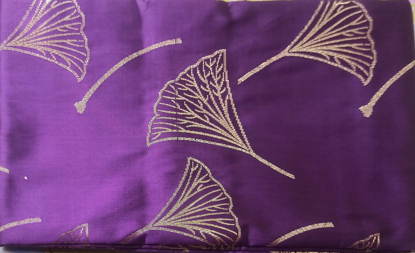 Premium Purple Silk Saree with Golden Zari Work | Elegant Office & Festive Wear Saree