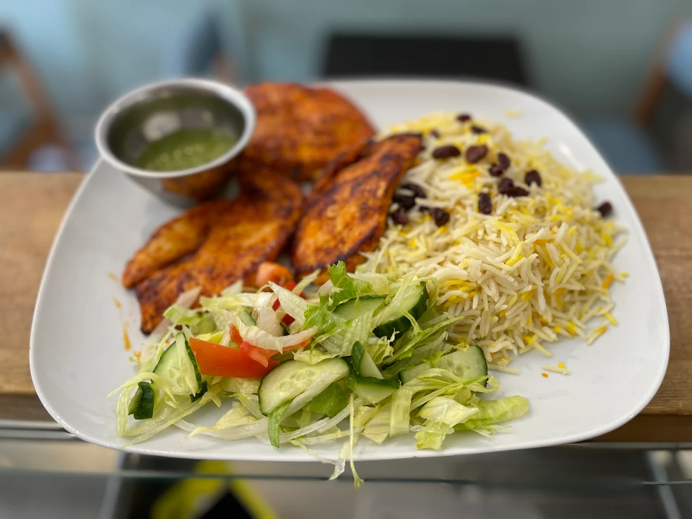 Chicken Steak With Salad