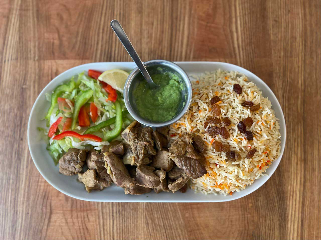 Lamb Curry With Salad