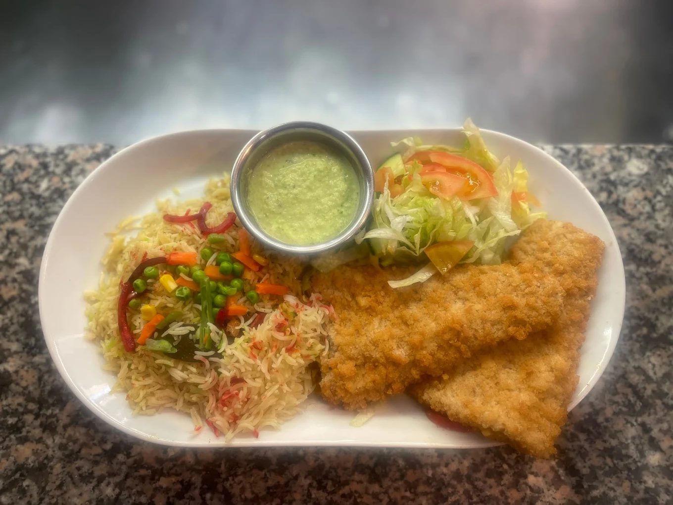 Sea Bass With Salad