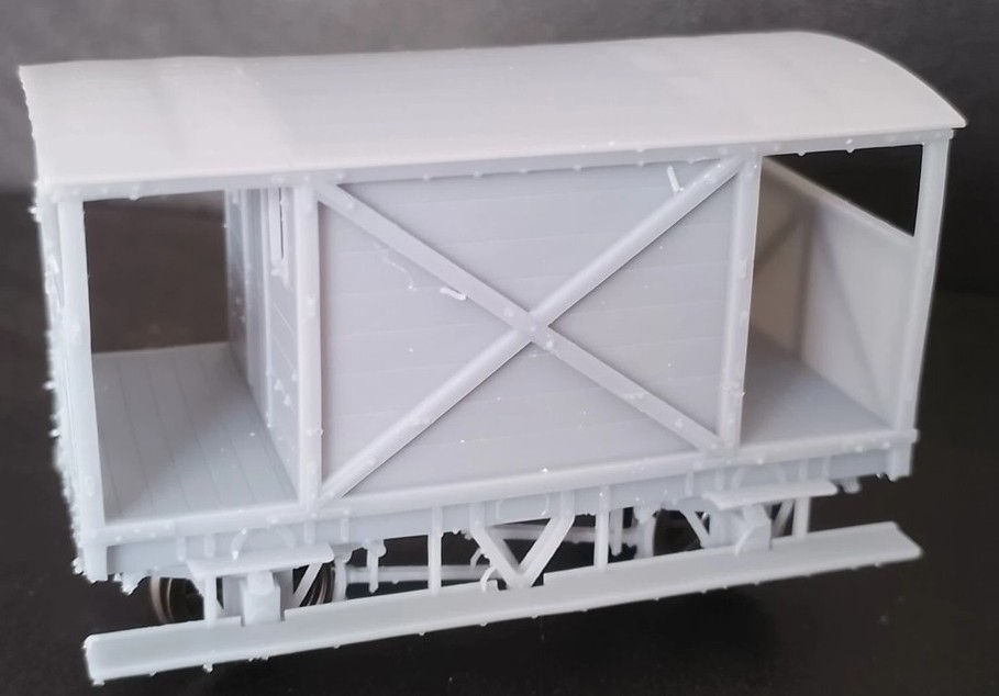 4mm OO GWR B&M Brecon and Merthyr railway brake van