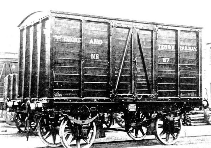 4mm scale OO gauge Pembroke and Tenby merchandise van