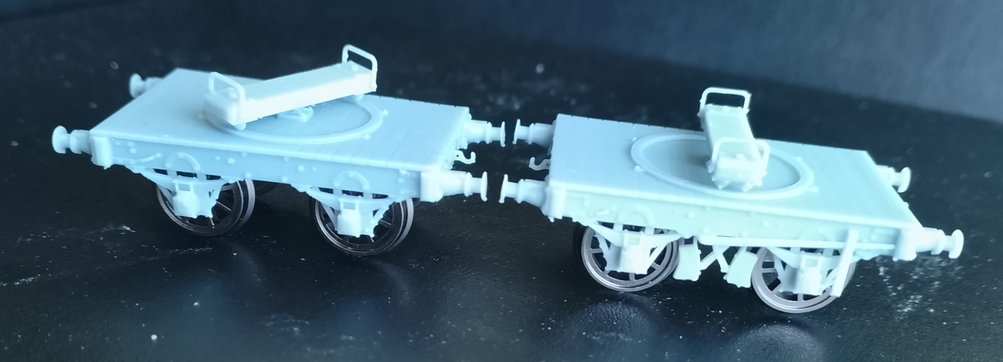 4mm OO Mid 19th century Taff Vale Railway timber bolsters