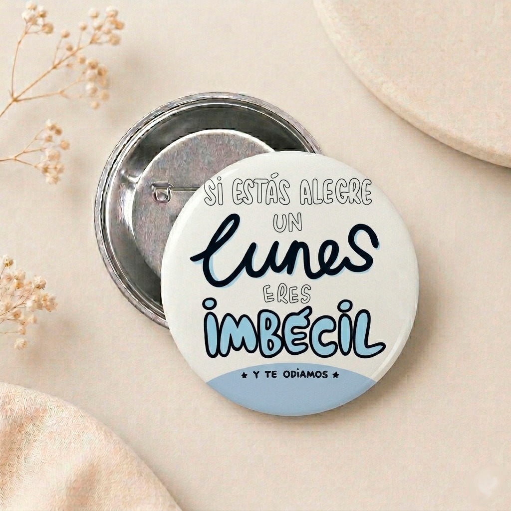 Chapa "Lunes Imbécil"