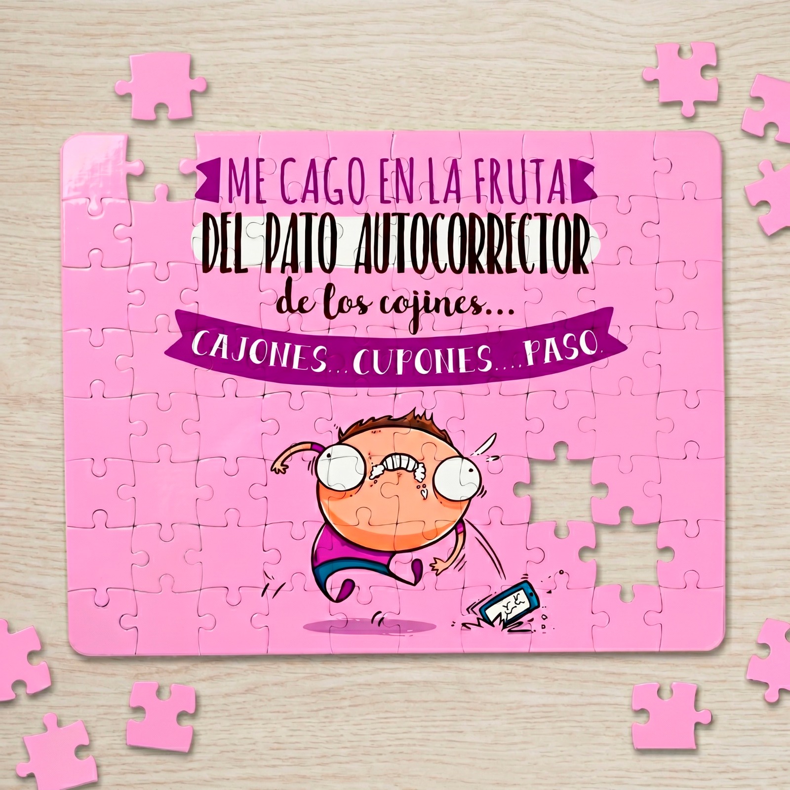 Puzzle "Pato Autocorrector + Funda de Regalo