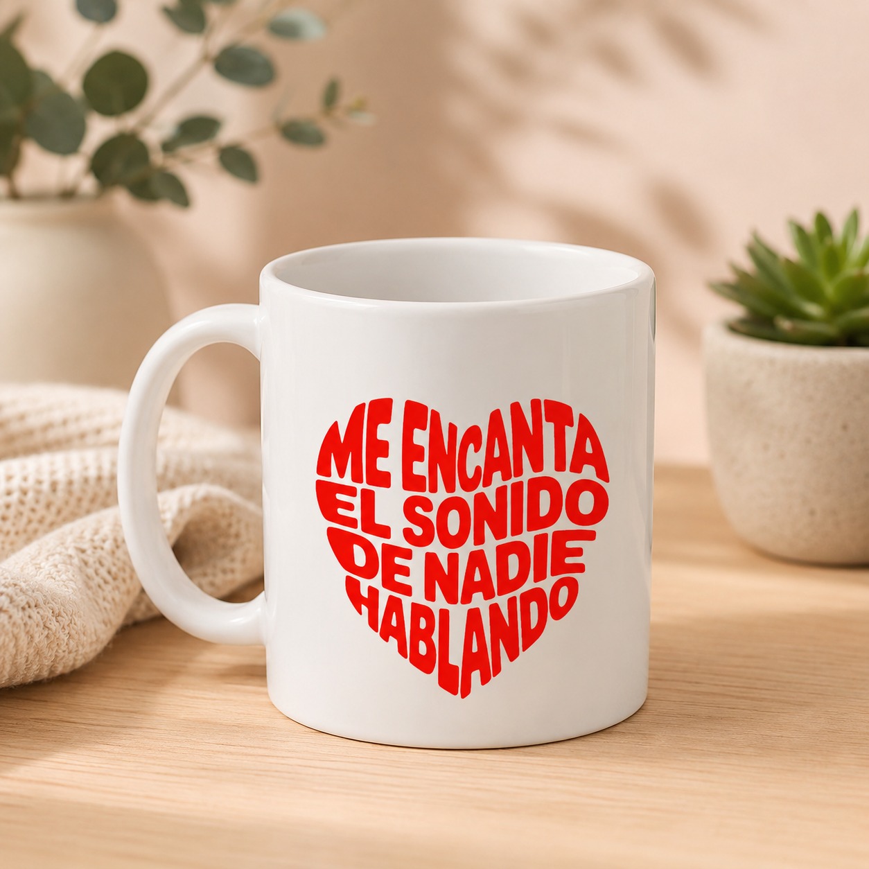 Taza "Amo el Silencio"