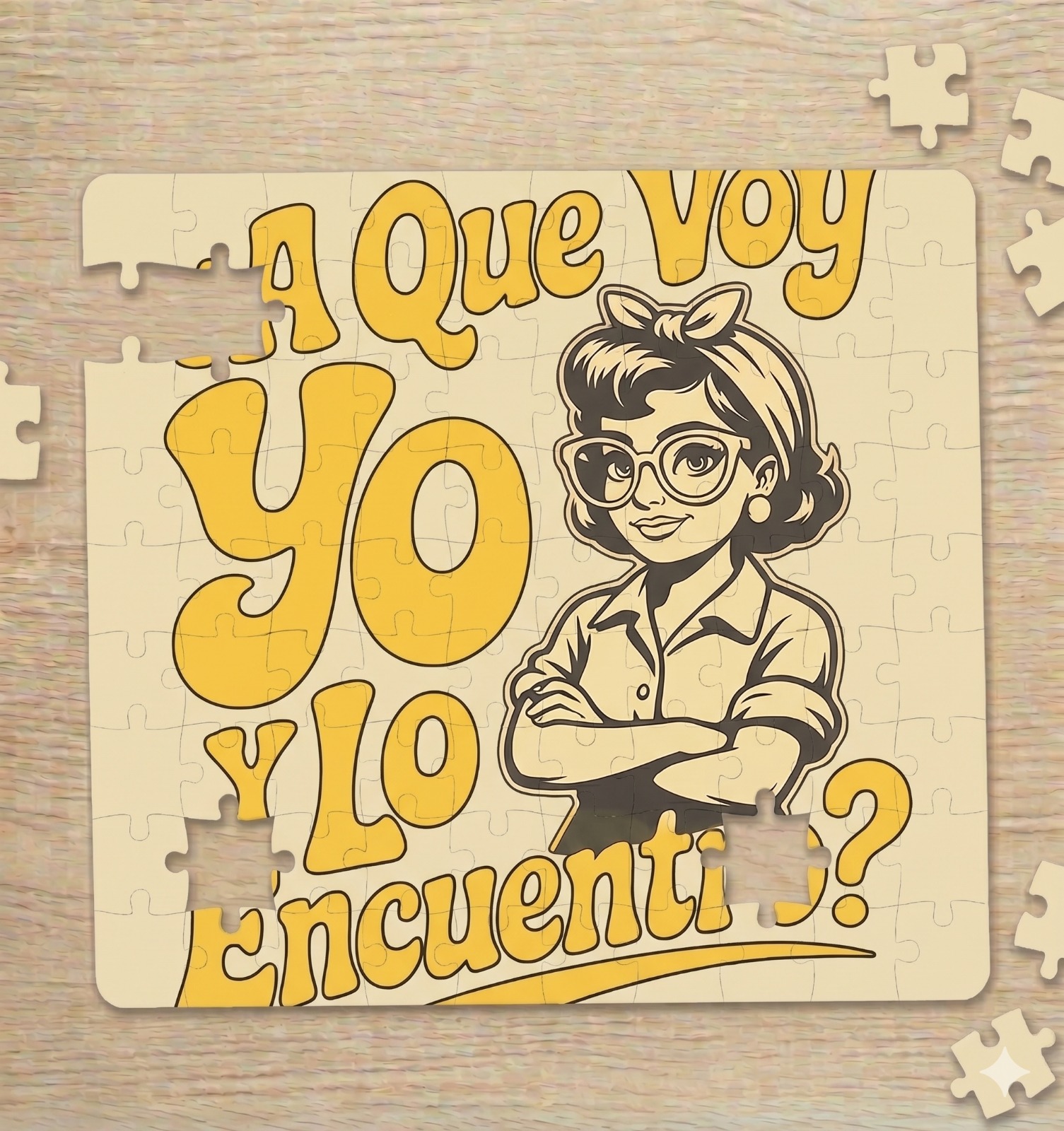 Puzzle "A que voy yo" + Funda de Regalo