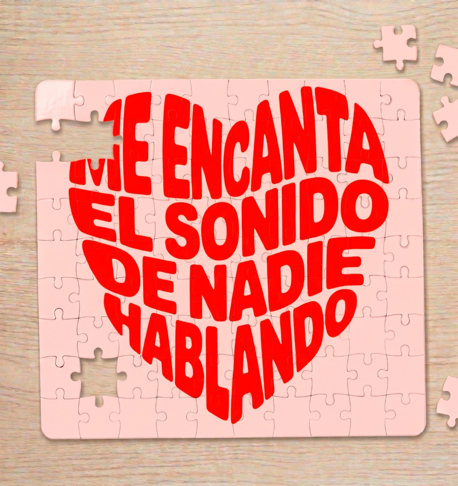 Puzzle "Amo el Silencio" + Funda de Regalo