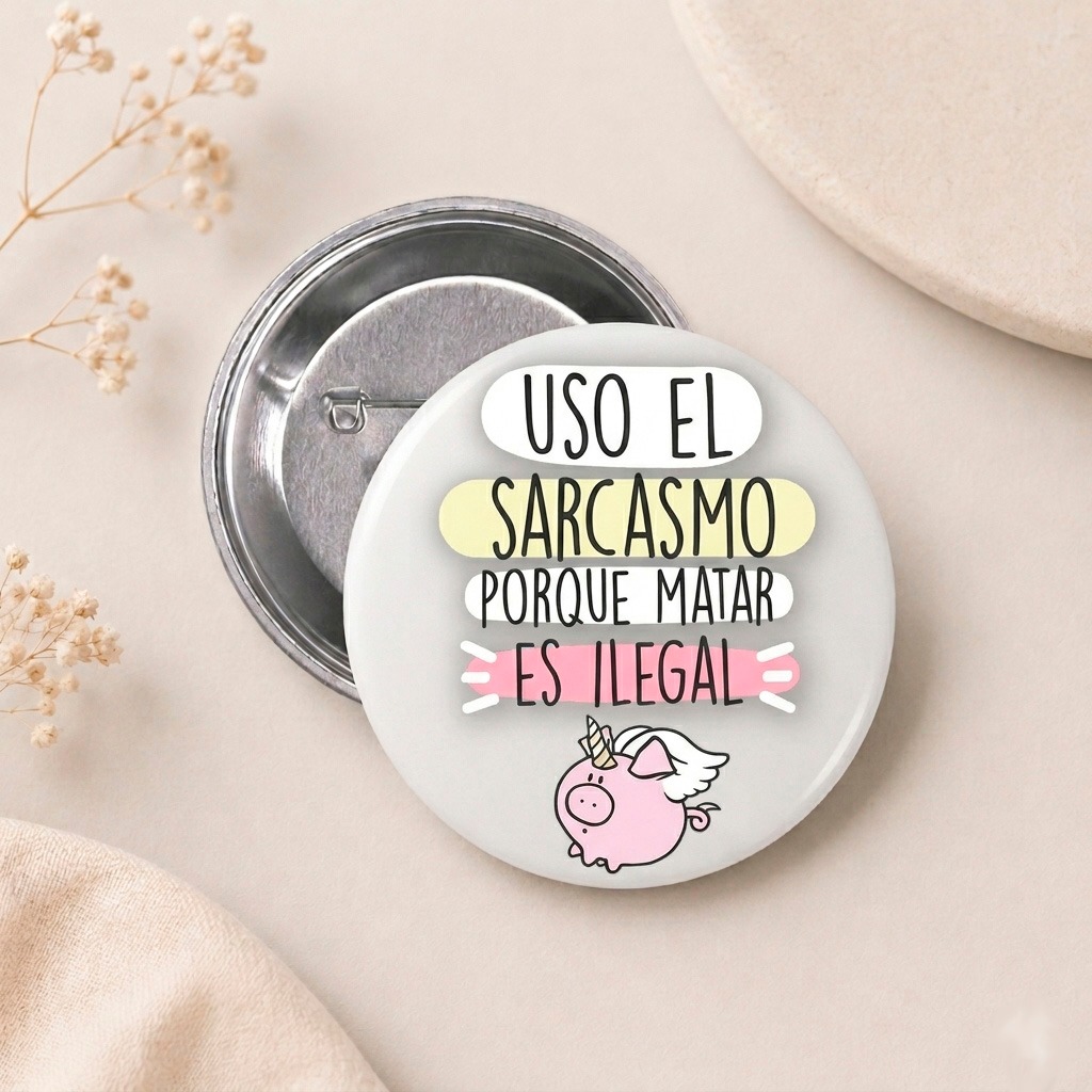 Chapa "Uso el Sarcasmo"