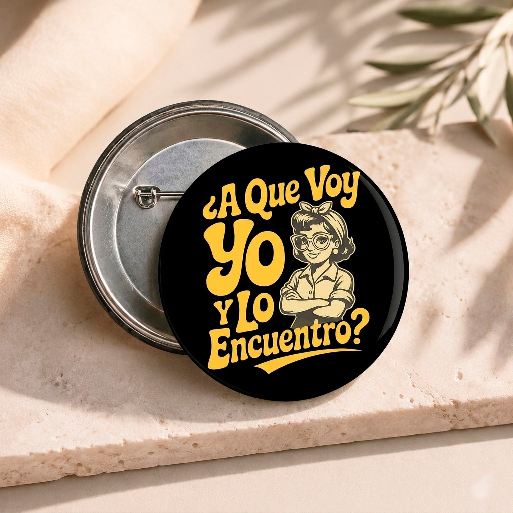 Chapa "¿A que voy yo?"