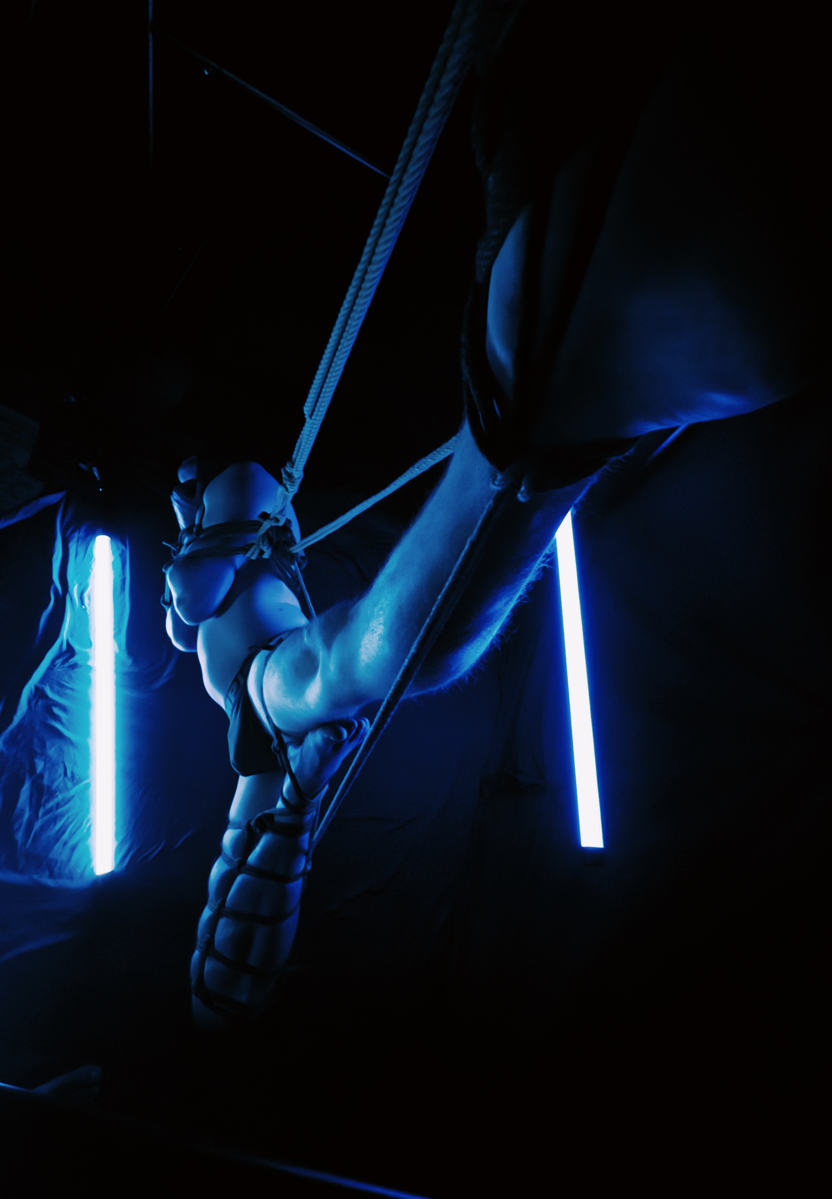 Shibari Rope 8x12 Metal Print - "Another Angle" Limited Release 1 of 4 in Series "Between Earth and Sky"