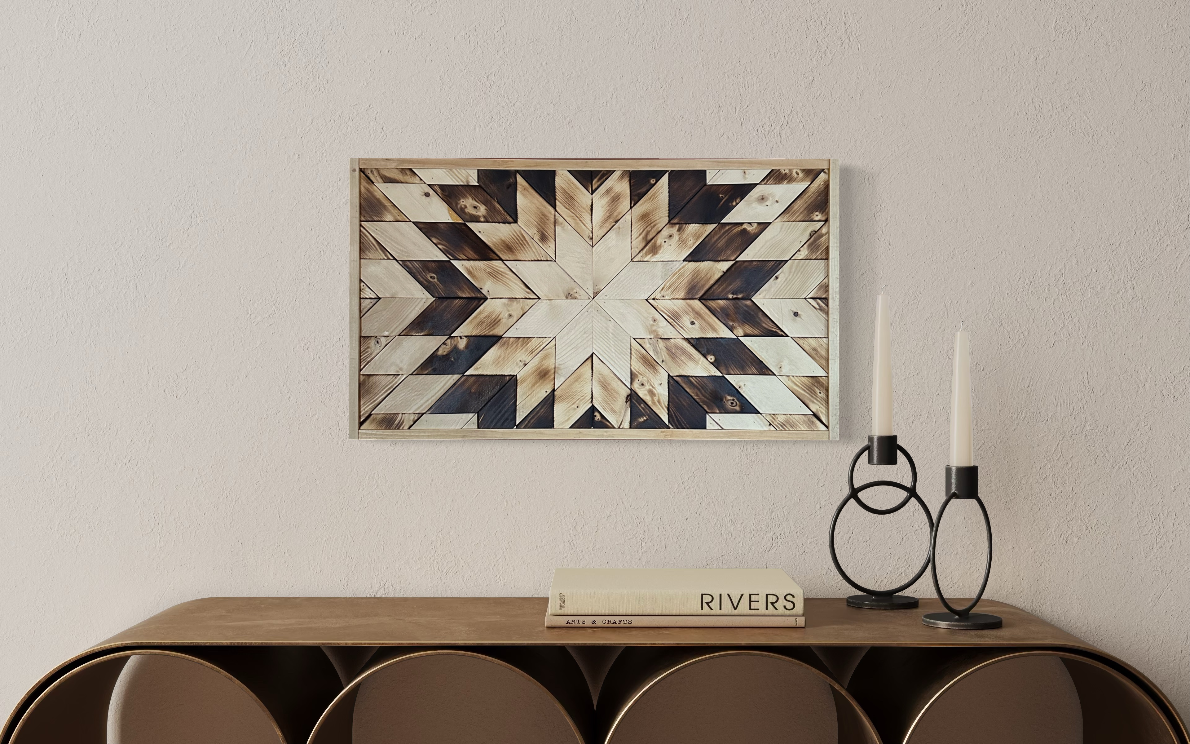 Geometric Wooden Wall Art