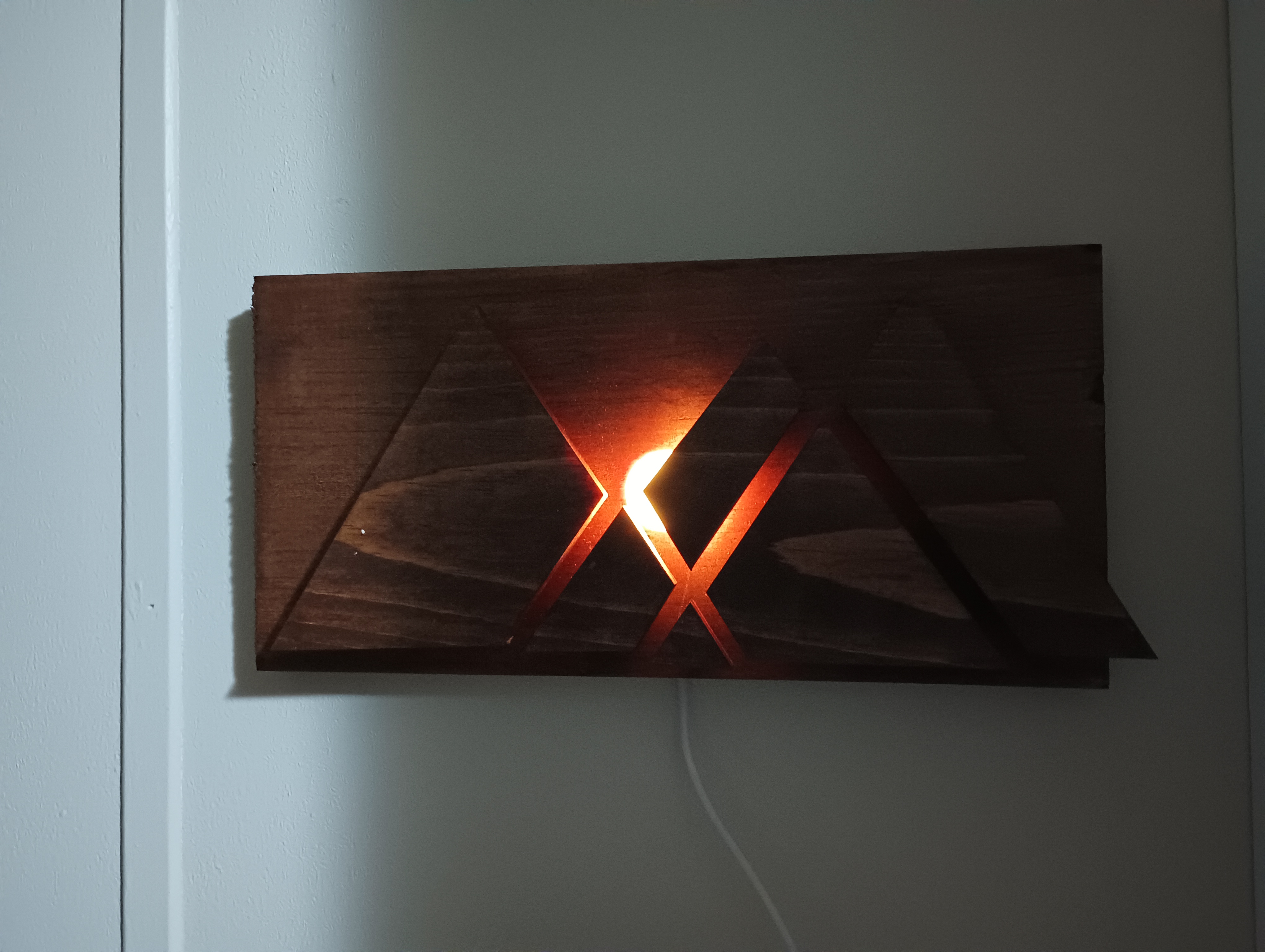 Pyramid or Mountain Sconce 