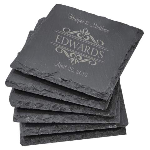 Personalized Slate Coasters