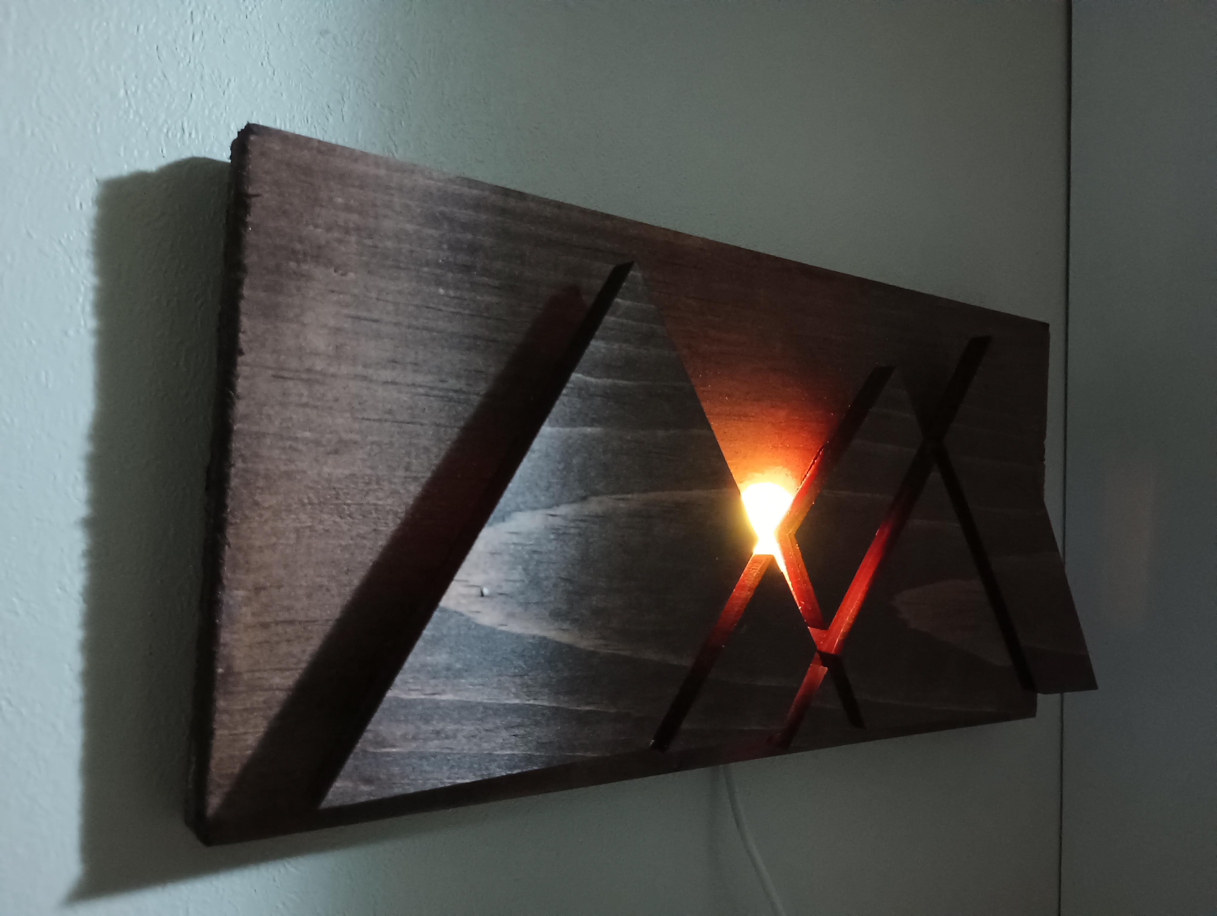 Pyramid or Mountain Sconce 
