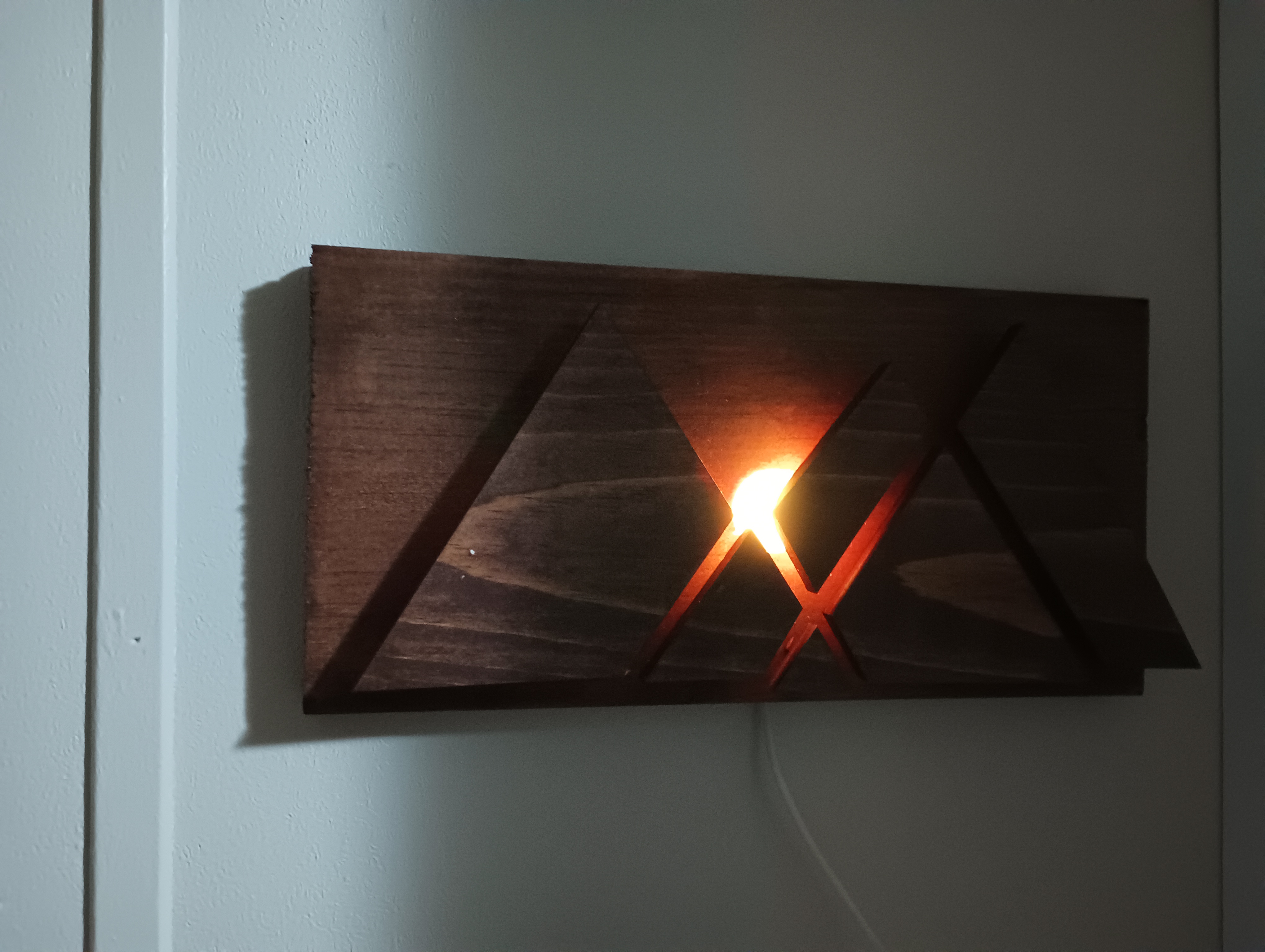 Pyramid or Mountain Sconce 