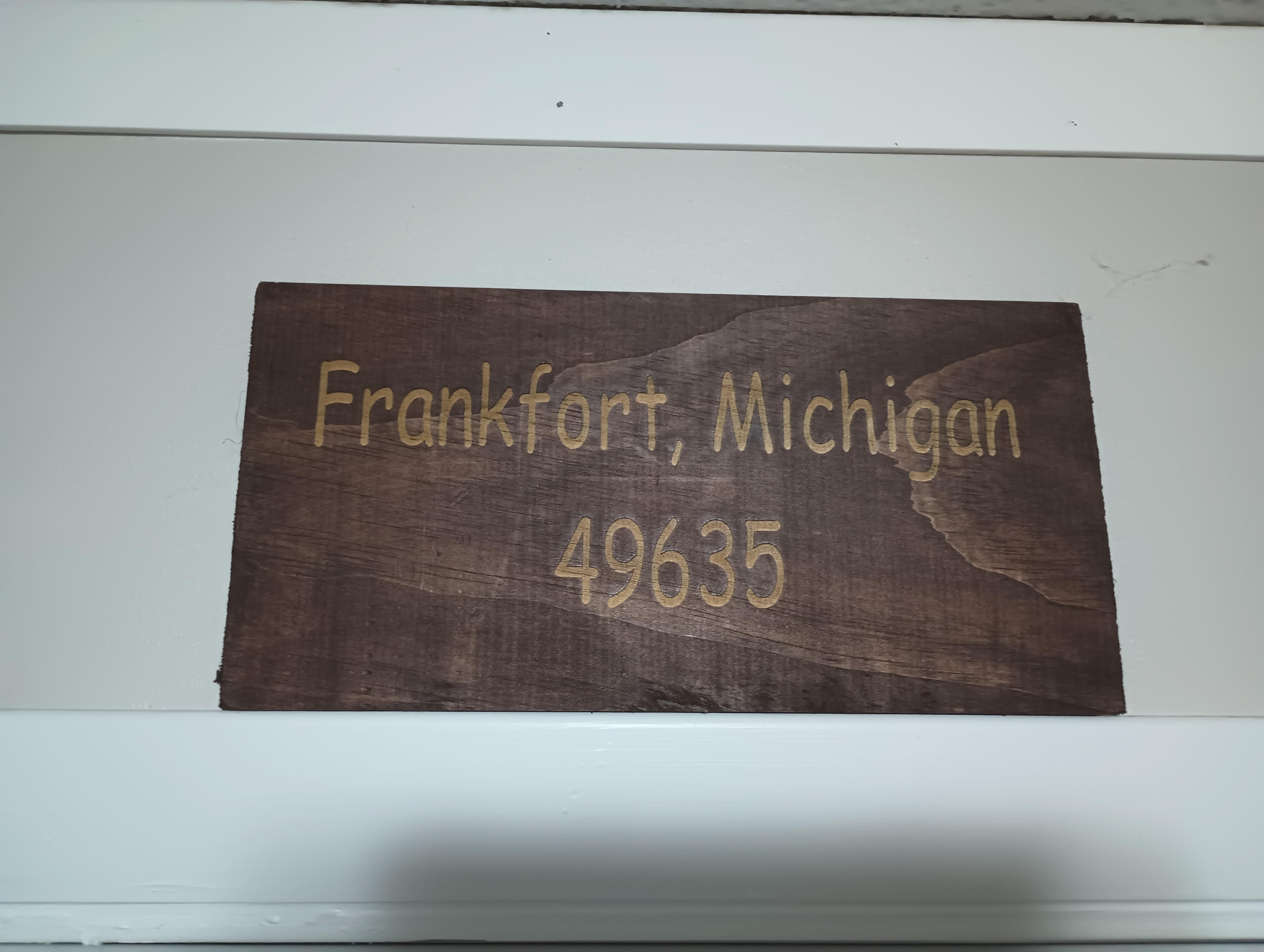 11"x5.5"x.25"Personalized Wood Sign