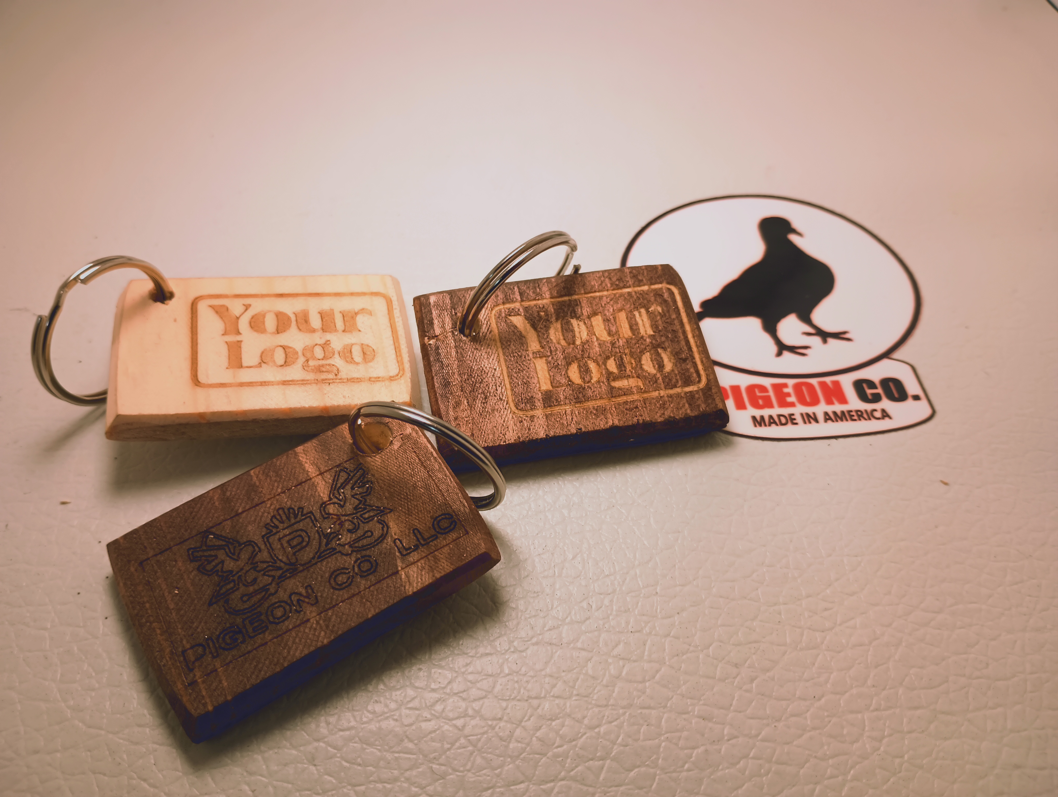 2" Rectangle Bespoke Keychain f