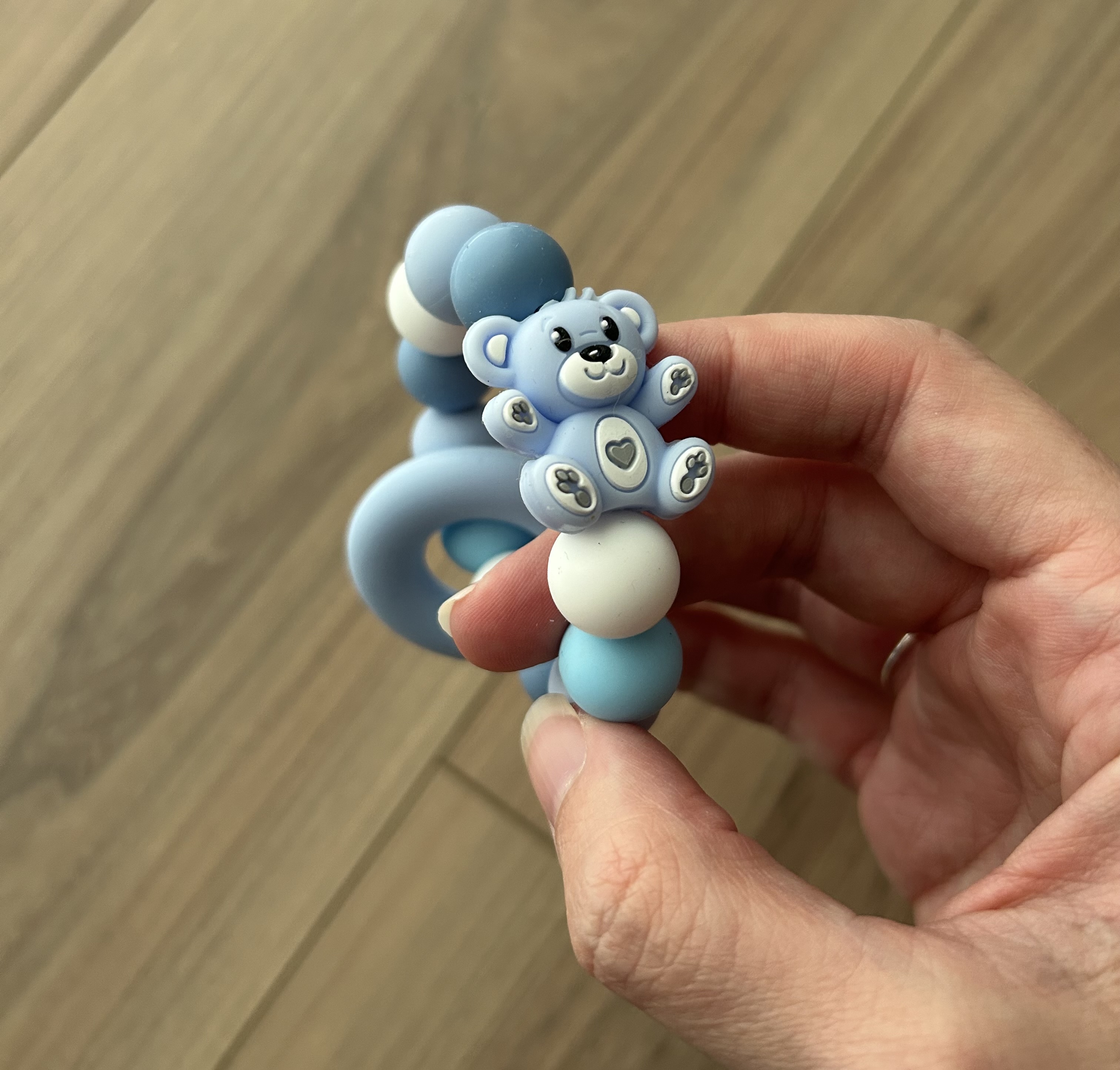 Anneau de dentition ours bleu