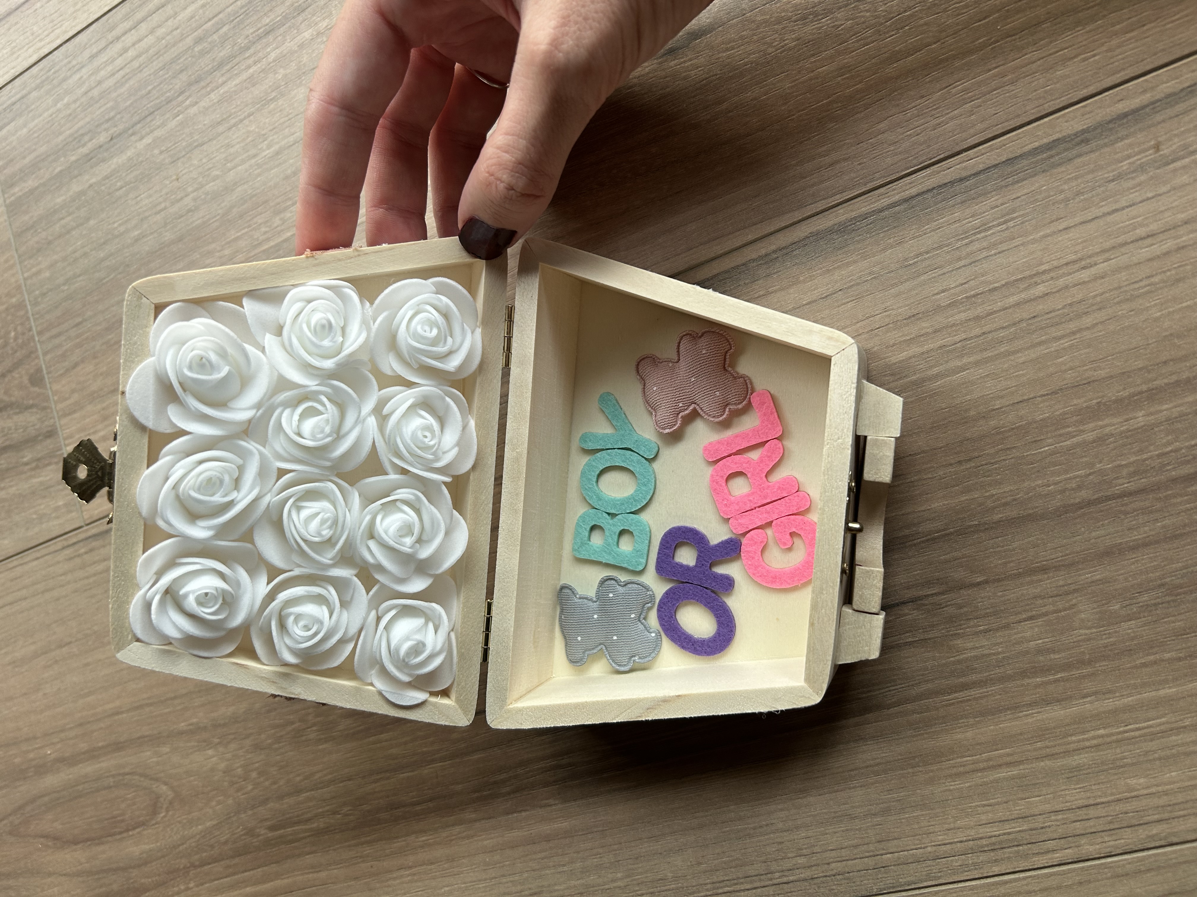 Valisette Gender Reveal – "Boy or Girl" personnalisée à la main 🎀👶