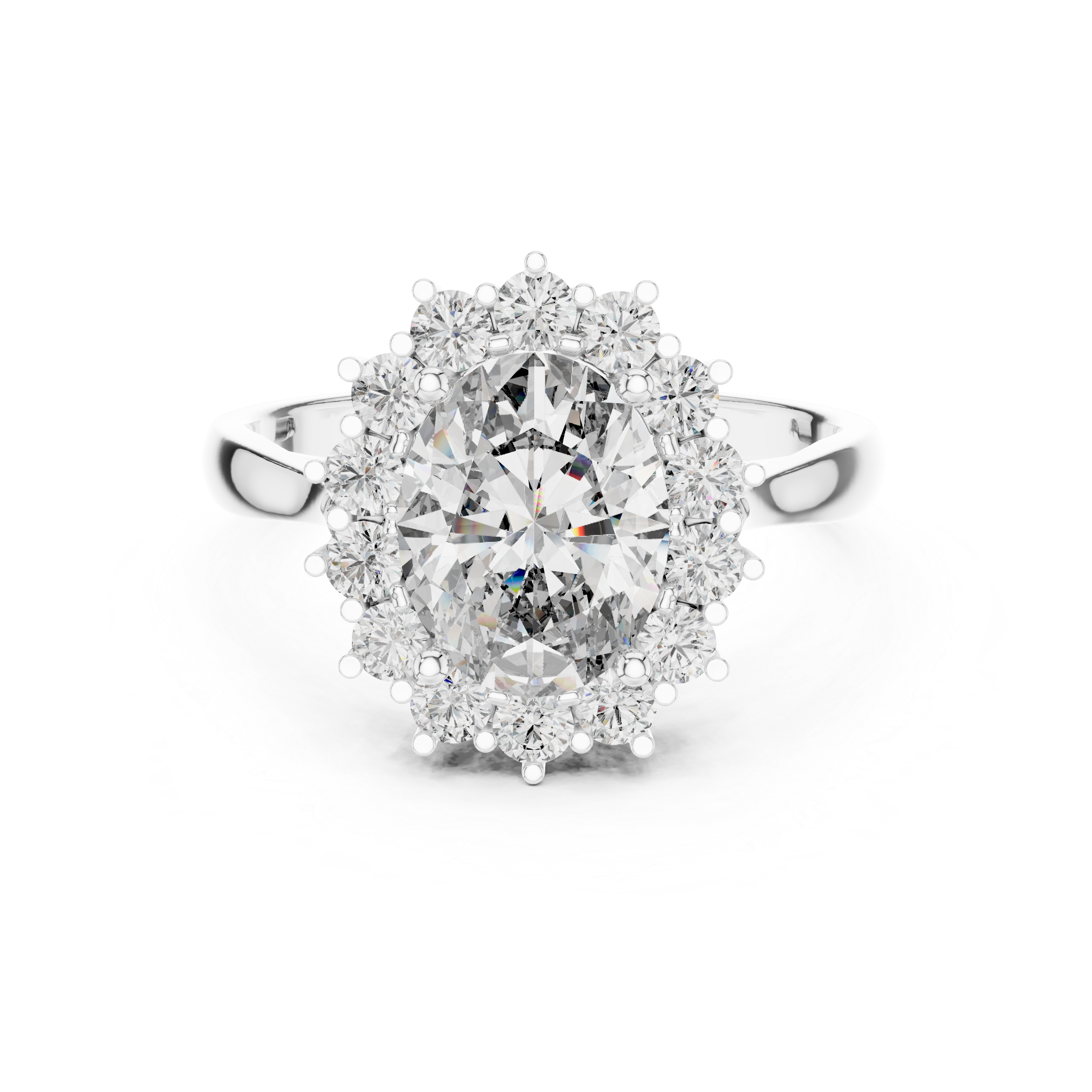 GLEAMIC OVAL CUT RING