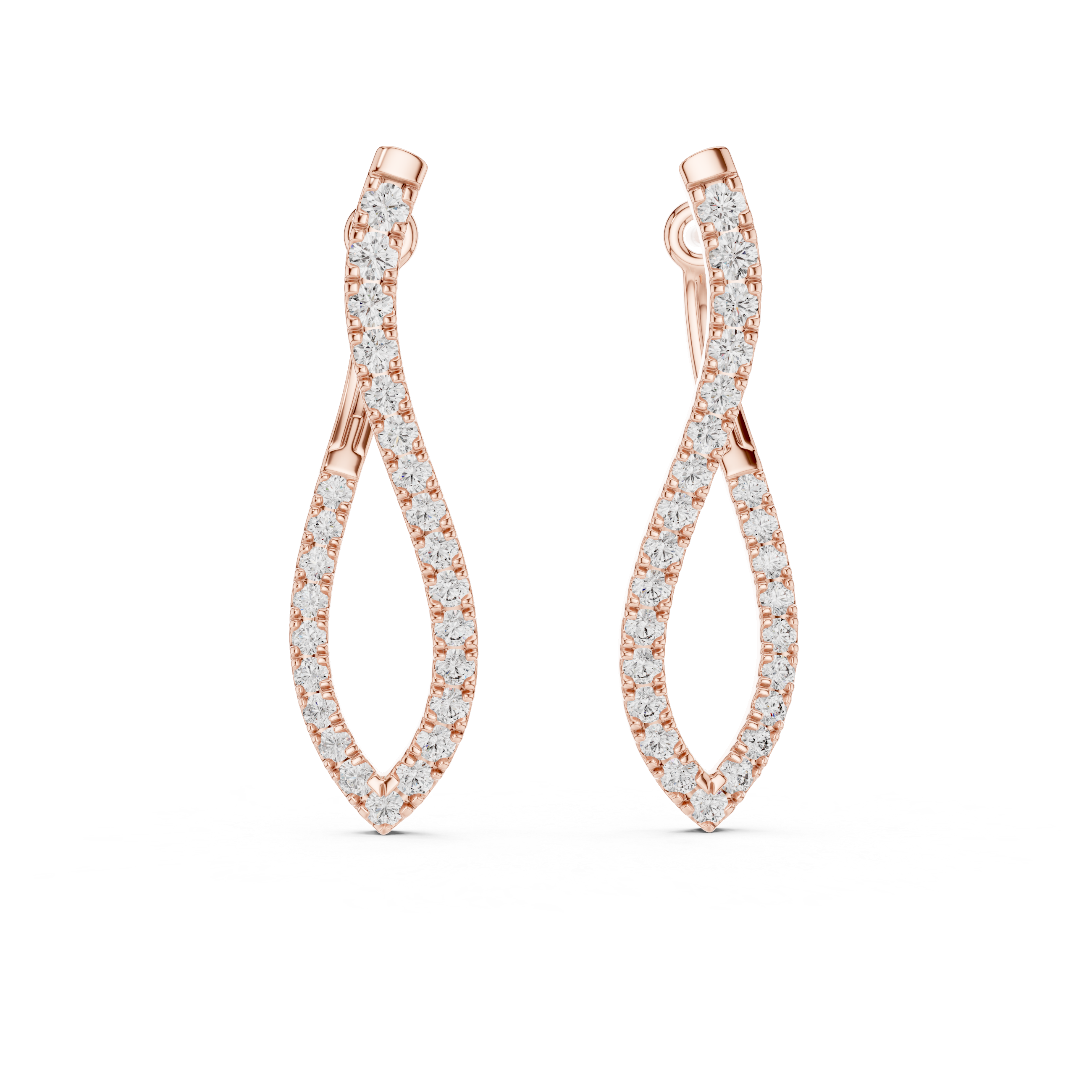 VELORÉA CELESTIAL TWIST DIAMANTÉ EARRING