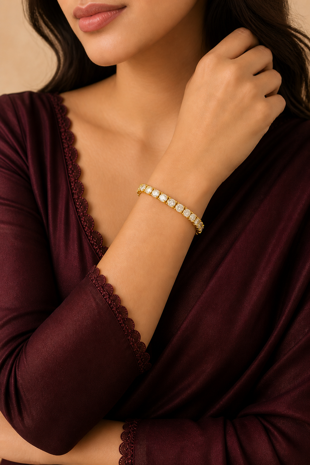 AURUM SERENITY DIAMOND EMBRACE BRACELET