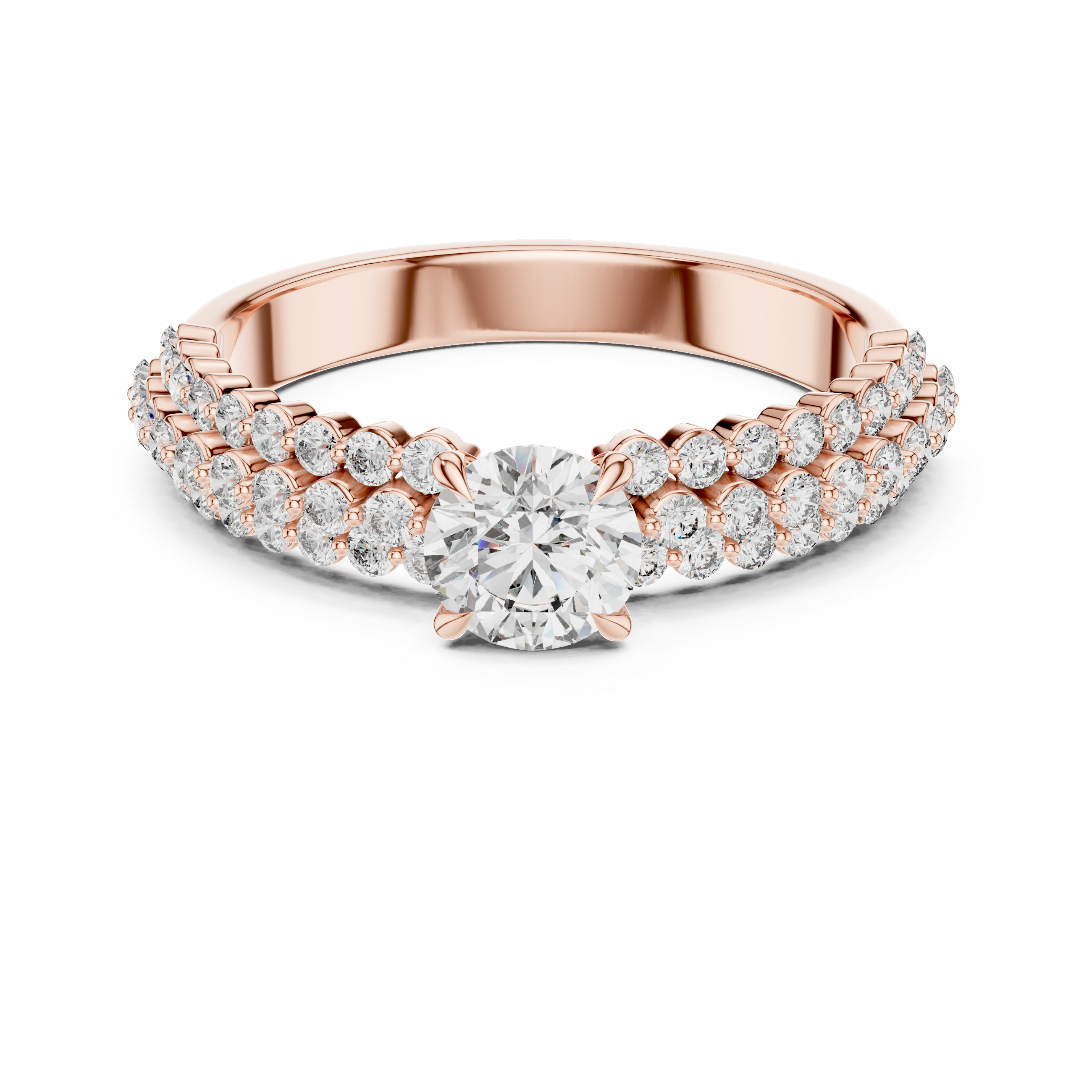 ROUND AURA TRIO RING