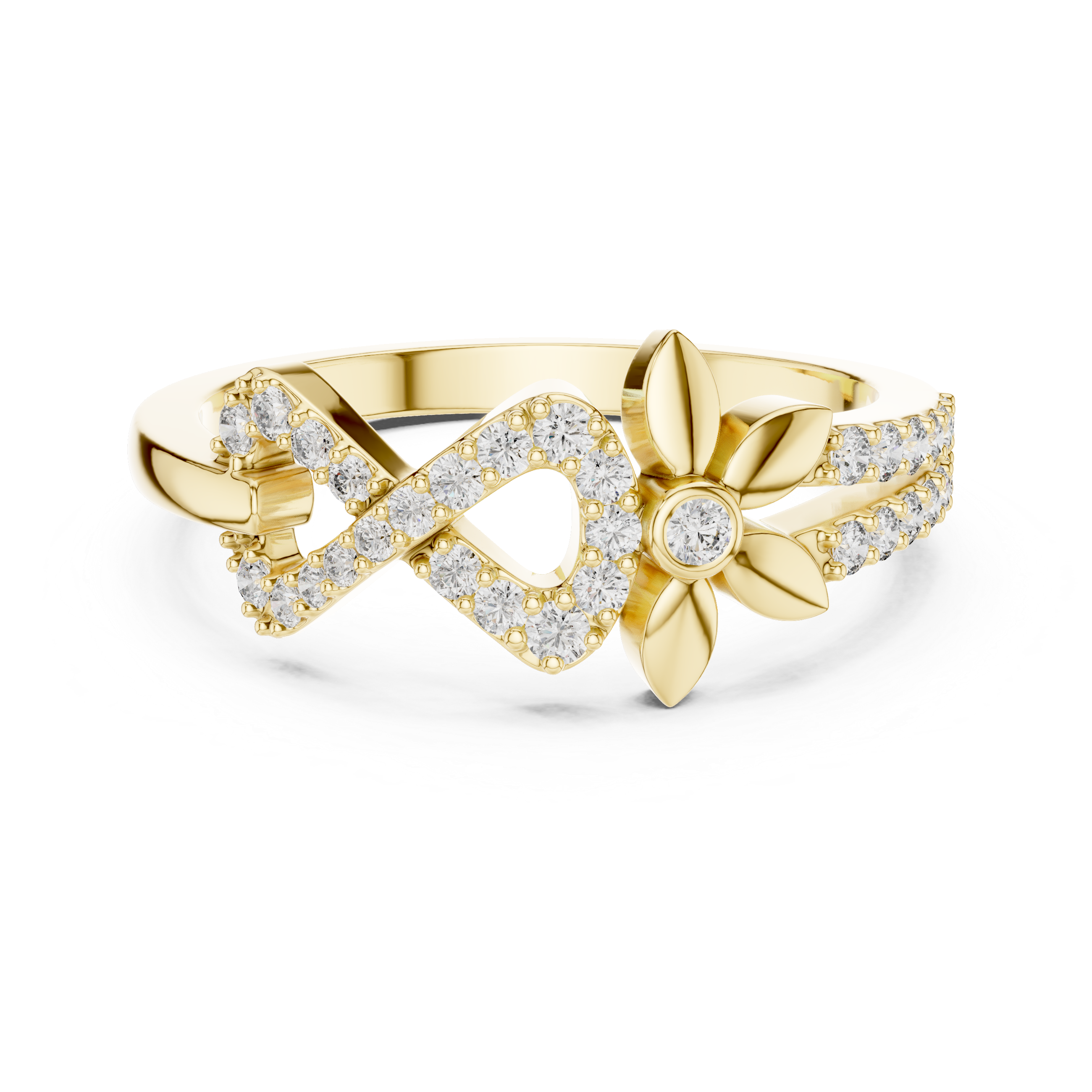 INFINITY FLORAL RING