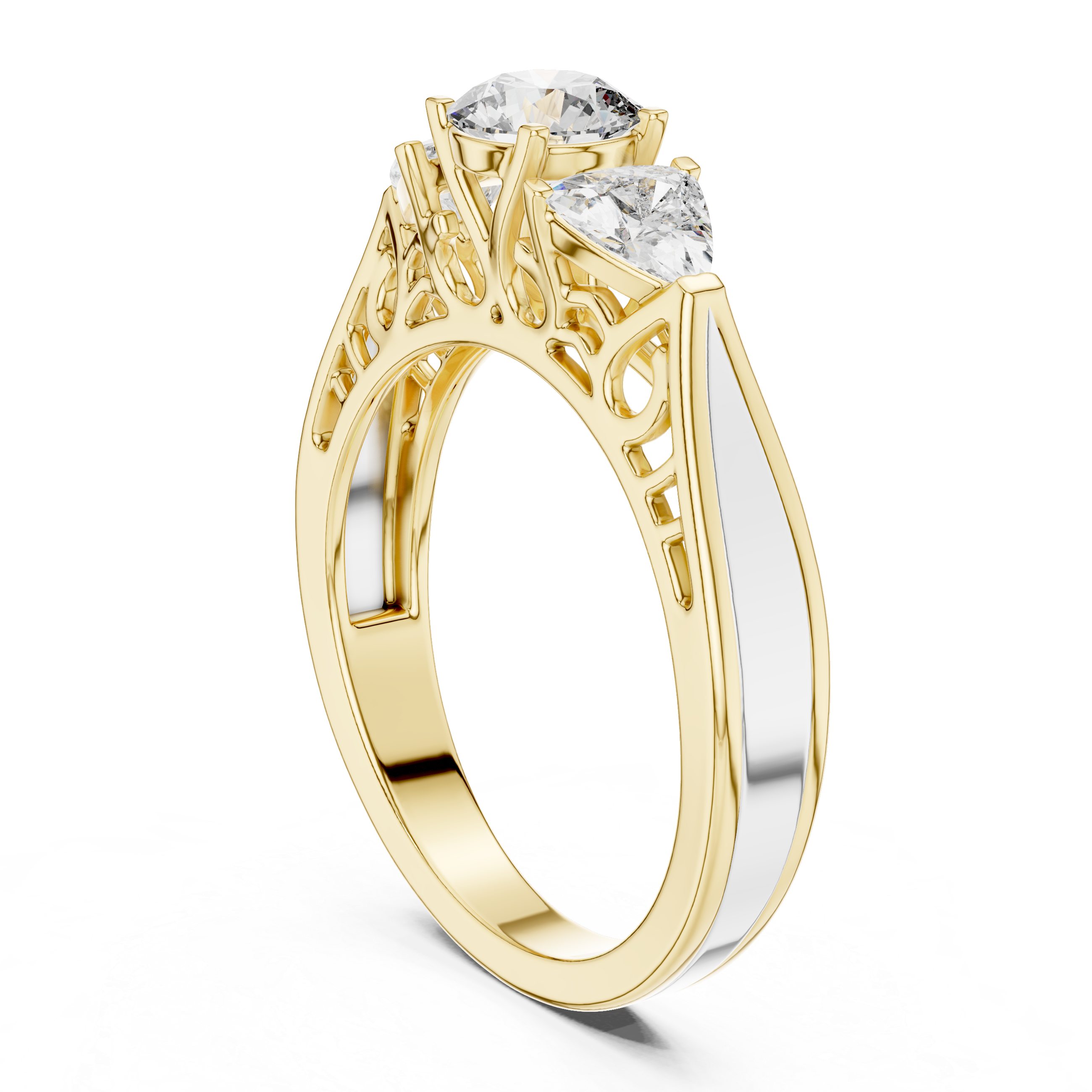 THE FILIGREE TRIFECTA RING
