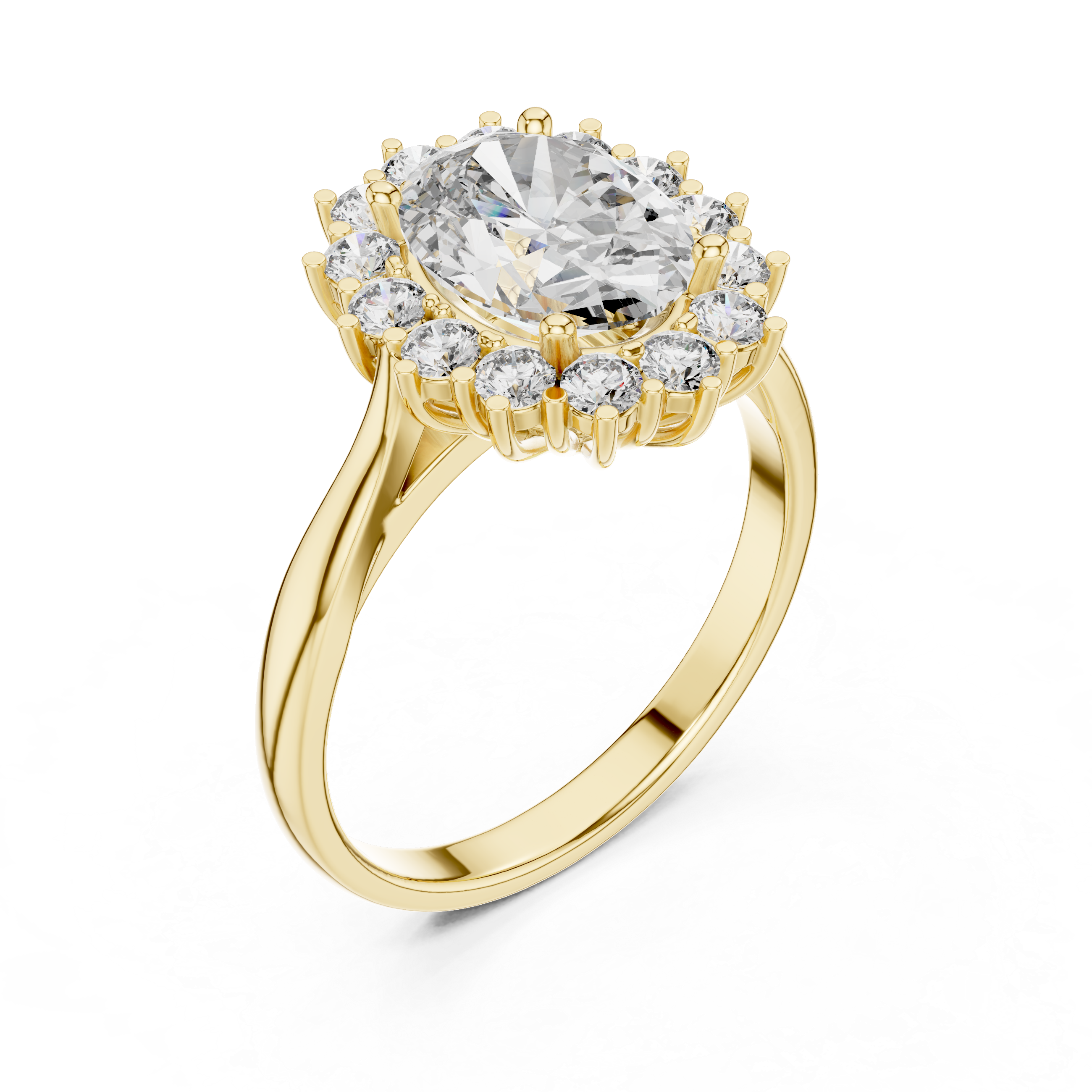 GLEAMIC OVAL CUT RING