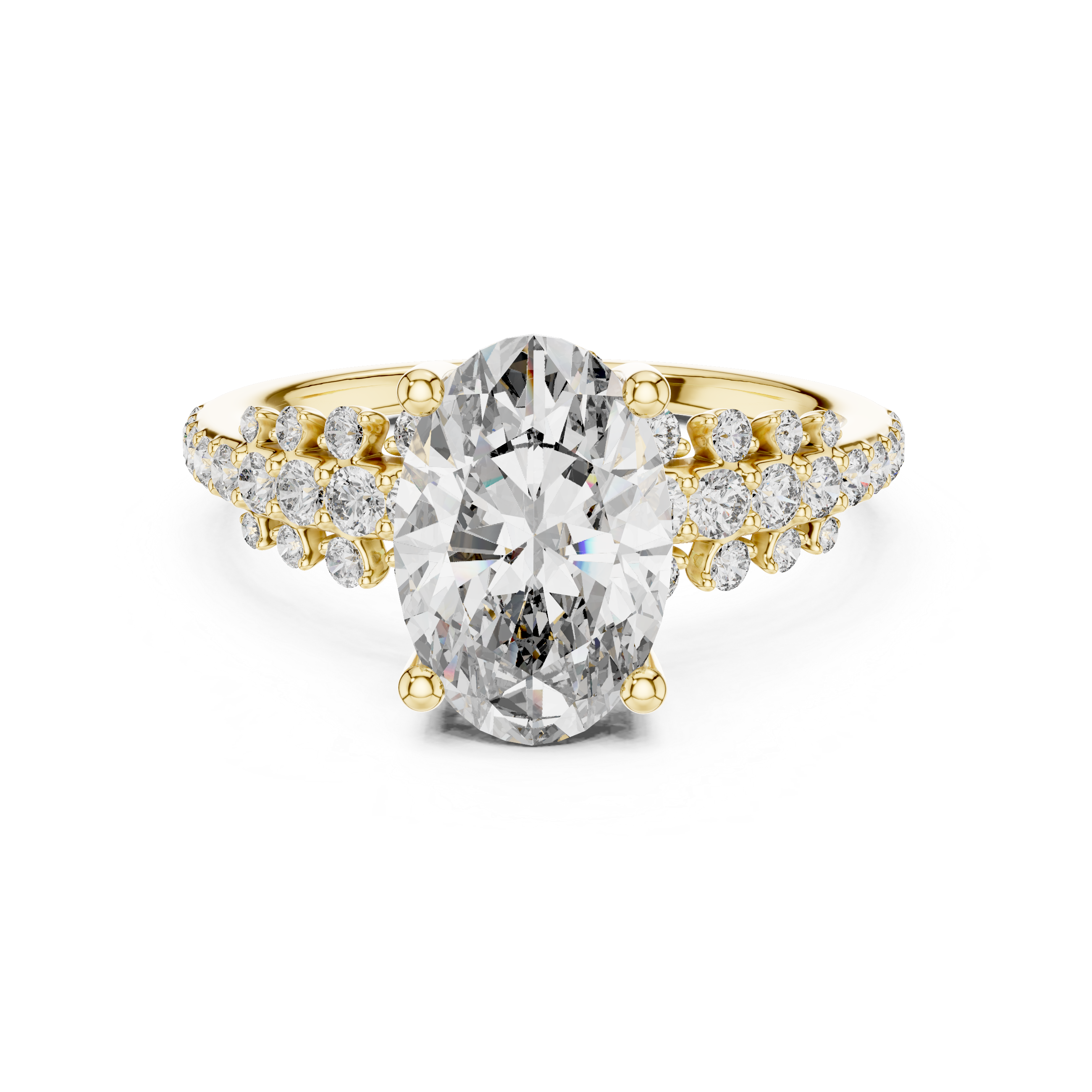 OVAL DUO EMBRACE RING