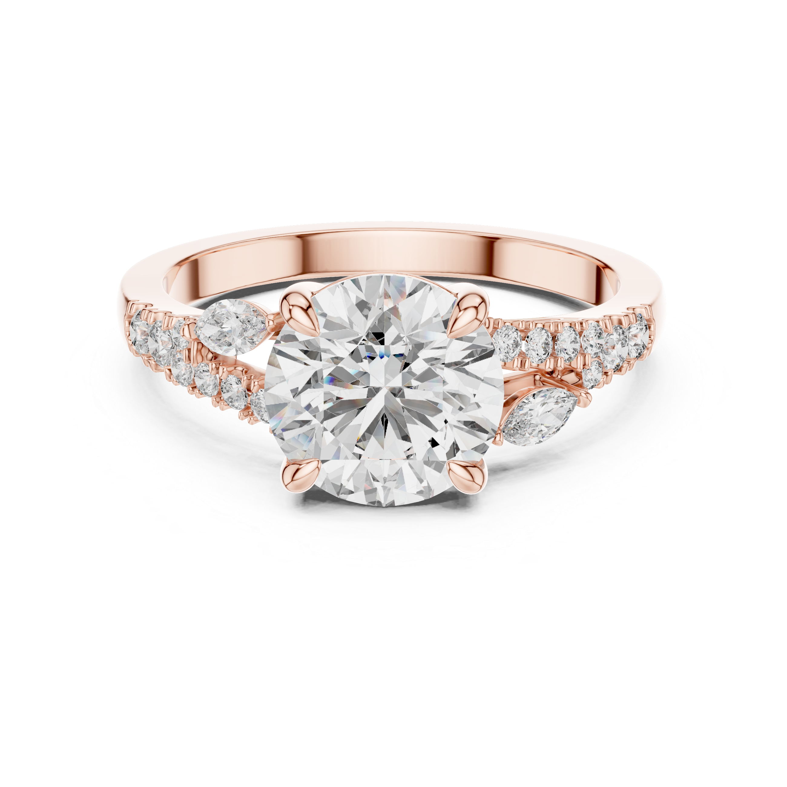 SOLITAIRE HALO AURA RING