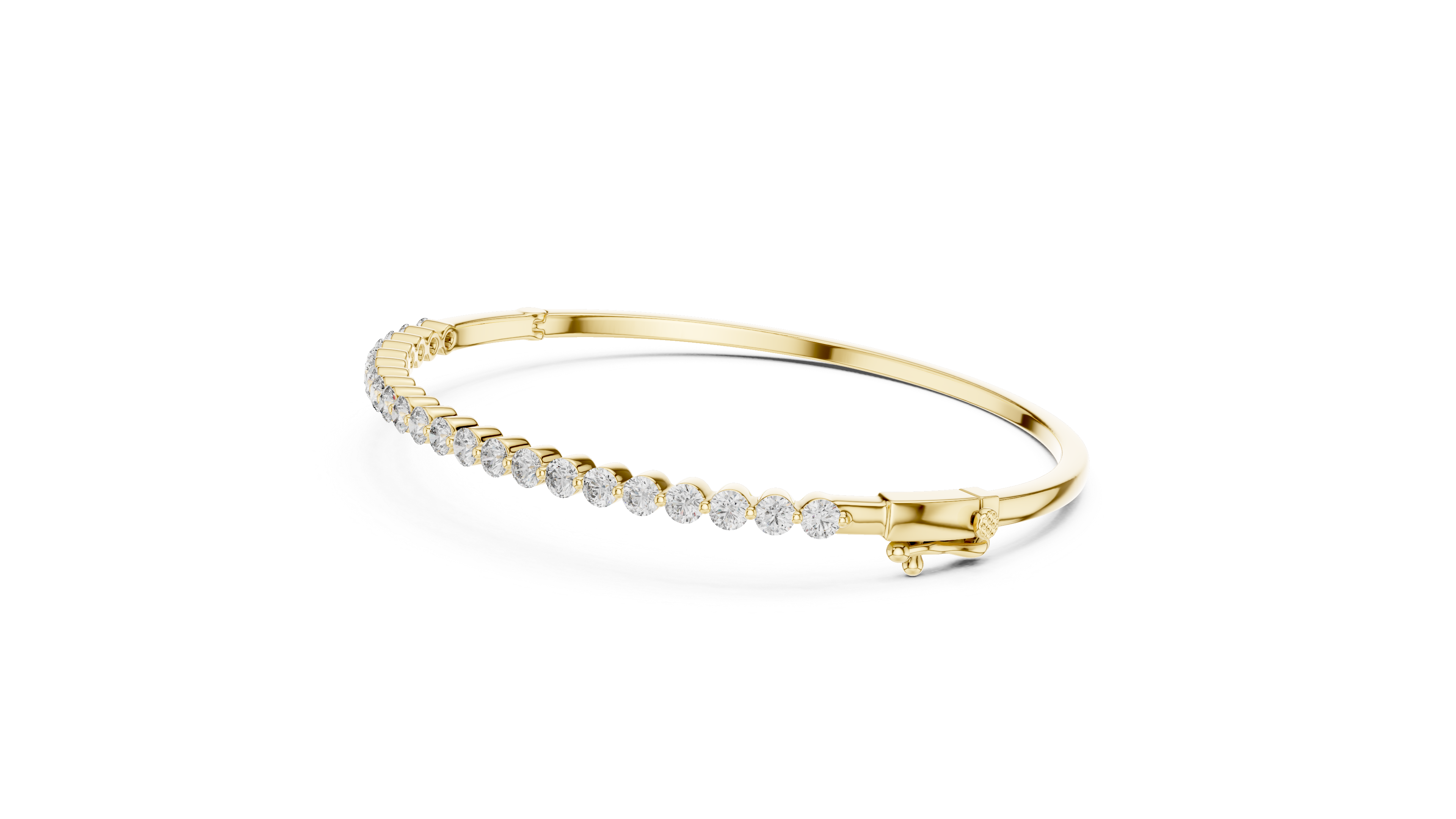 DIVINE EDGE MINIMAL DIAMOND BANGLE BRACELET