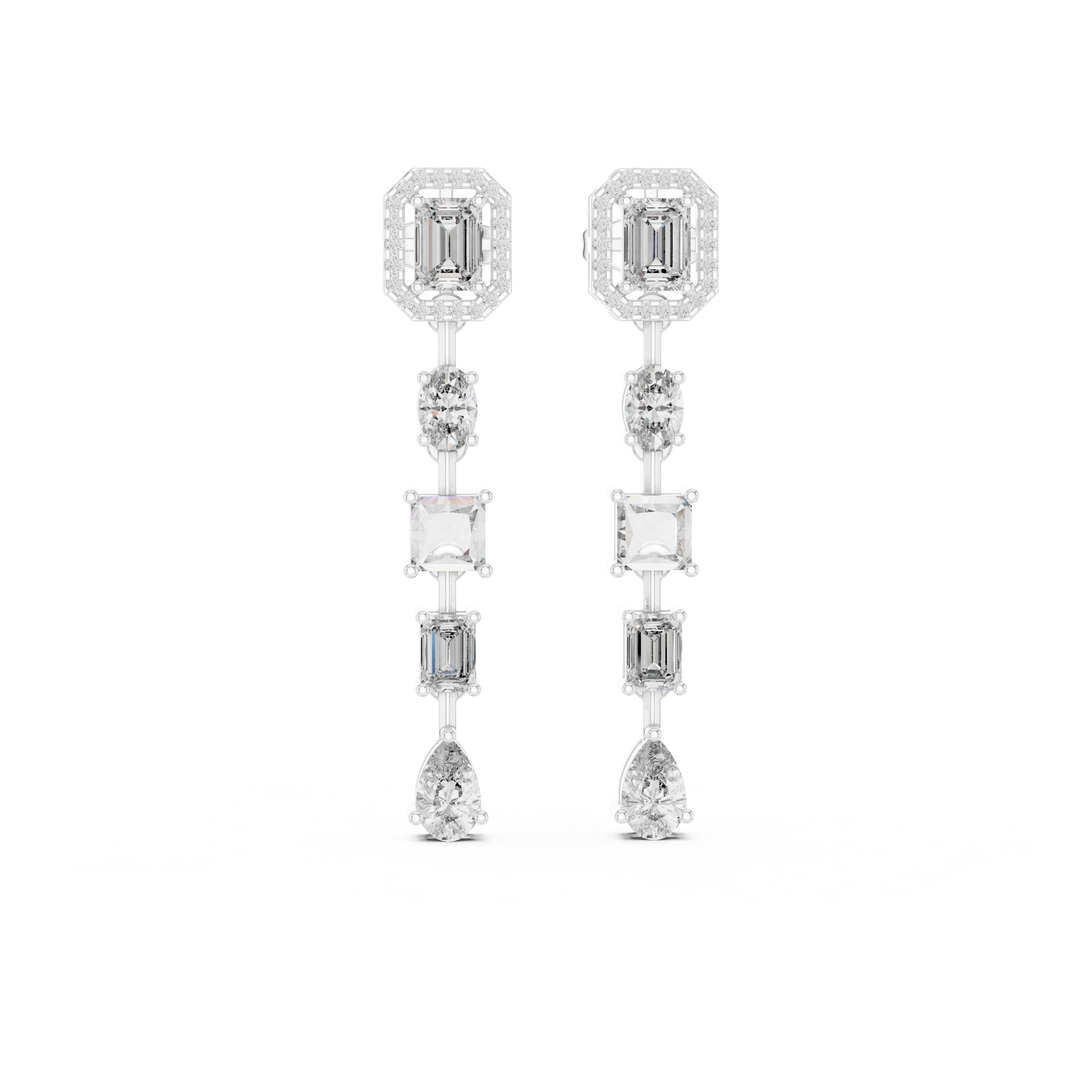 ÉLYSIAN REGALIA IMPÉRIA DIAMOND DROPS EARING