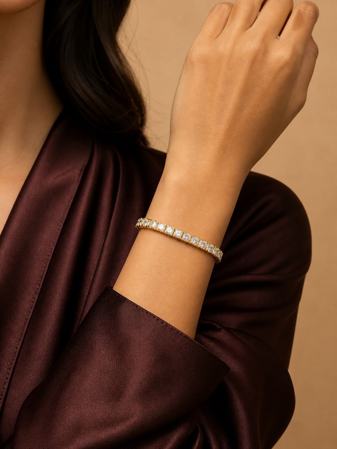 IMPERIAL LUMINA SQUARE DIAMOND TENNIS BRACELET