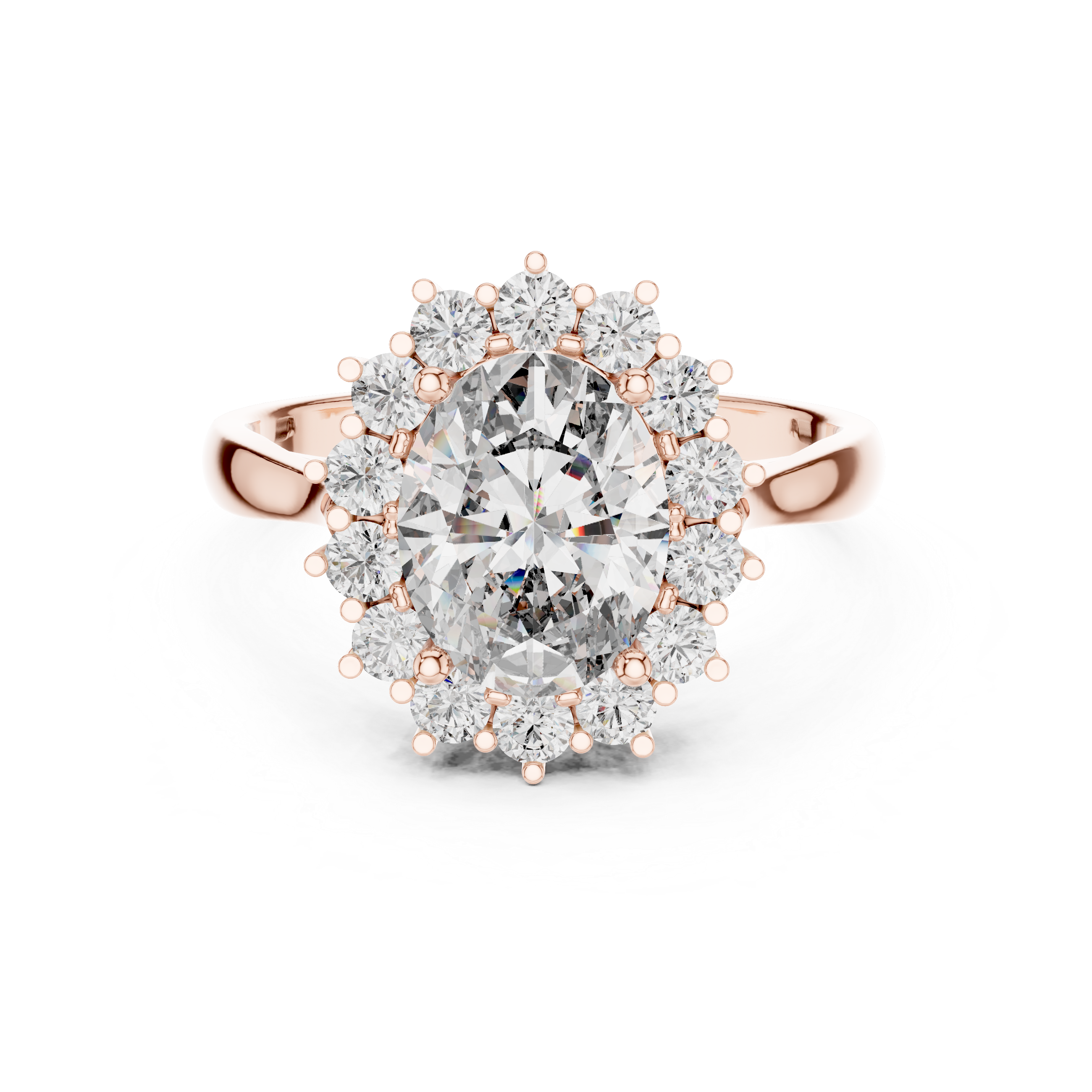 GLEAMIC OVAL CUT RING