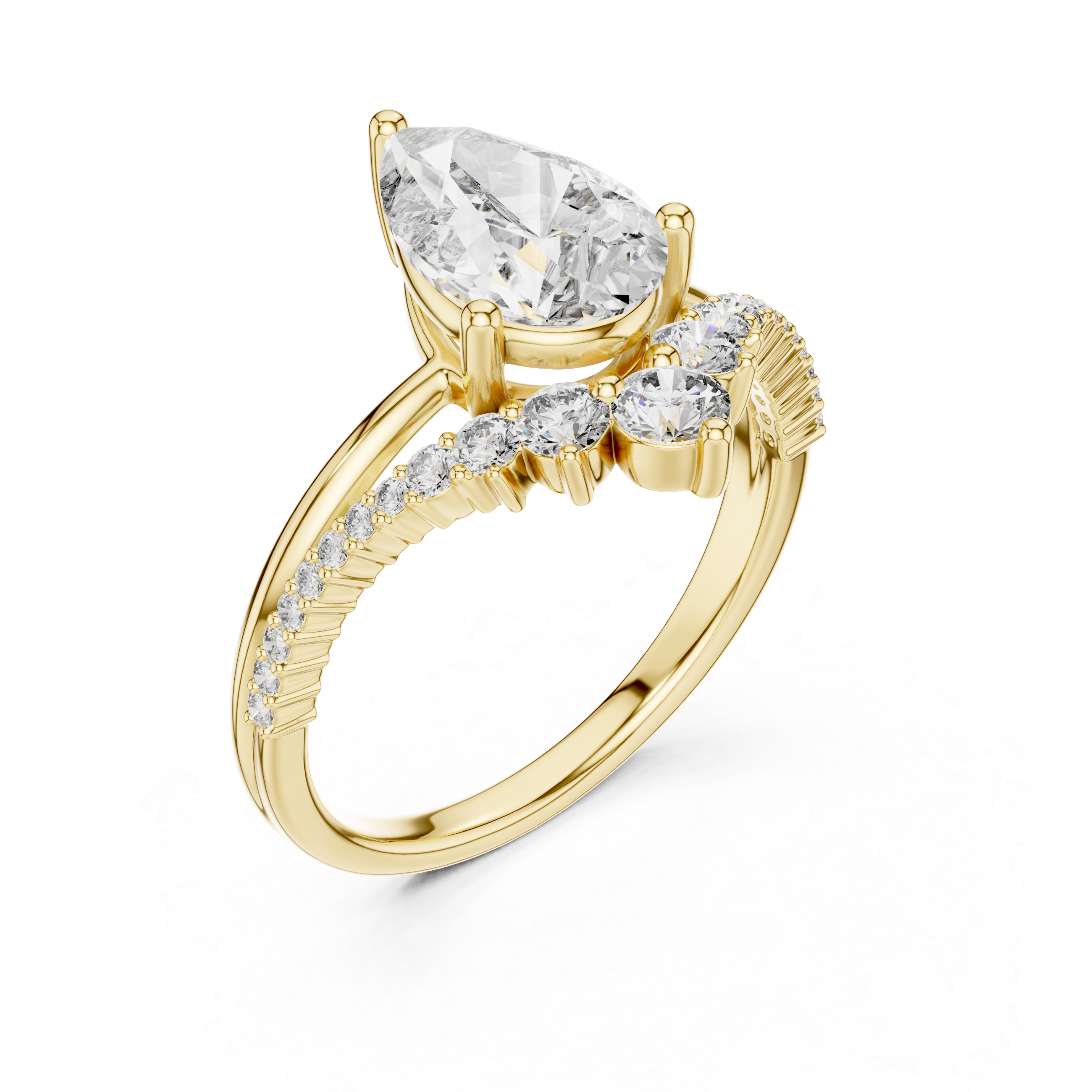 THE PEAR HALO MANTOR RING