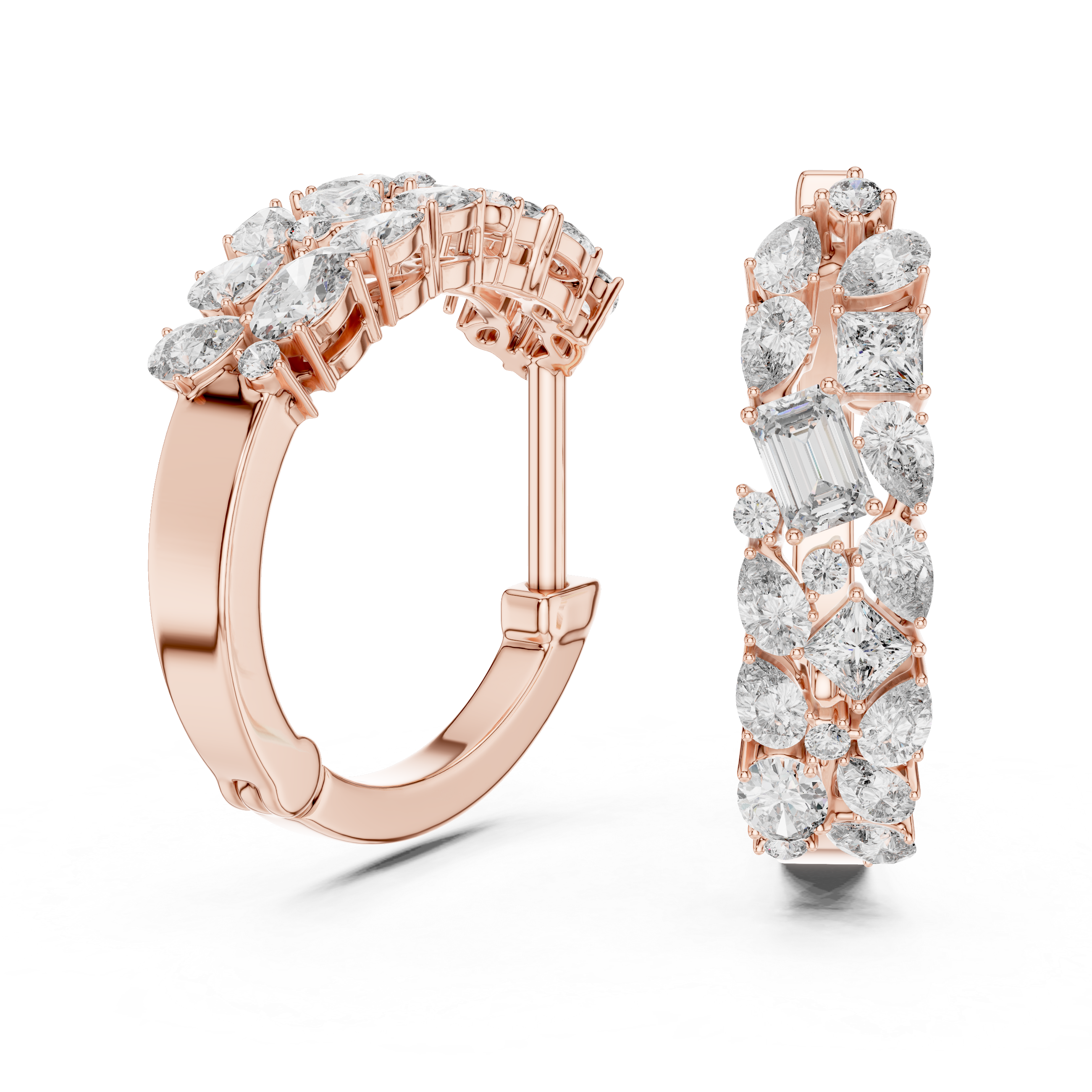 AURÉLIA ÉTOILE MAJESTIC DIAMOND HOOPS EARING