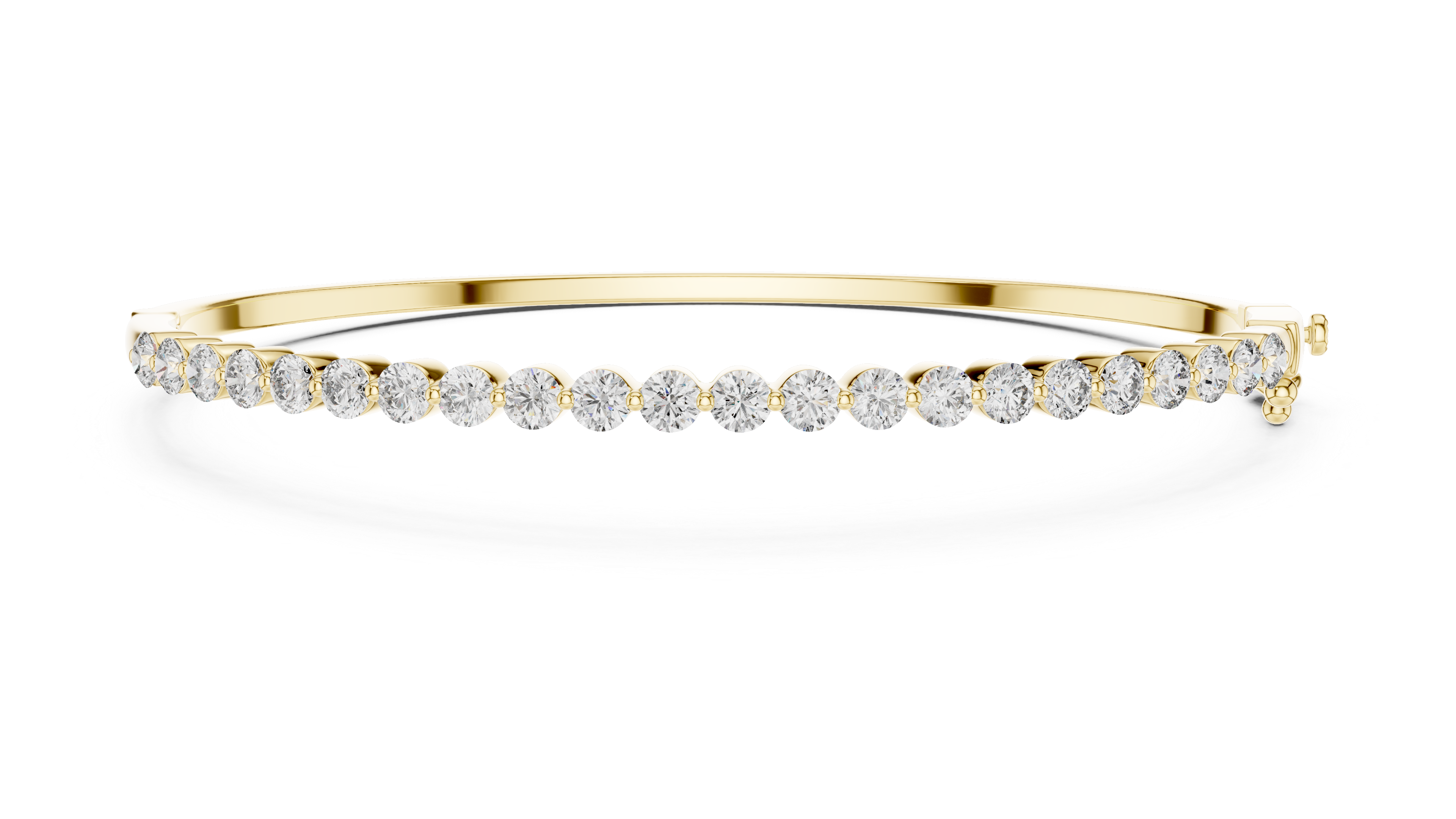 DIVINE EDGE MINIMAL DIAMOND BANGLE BRACELET