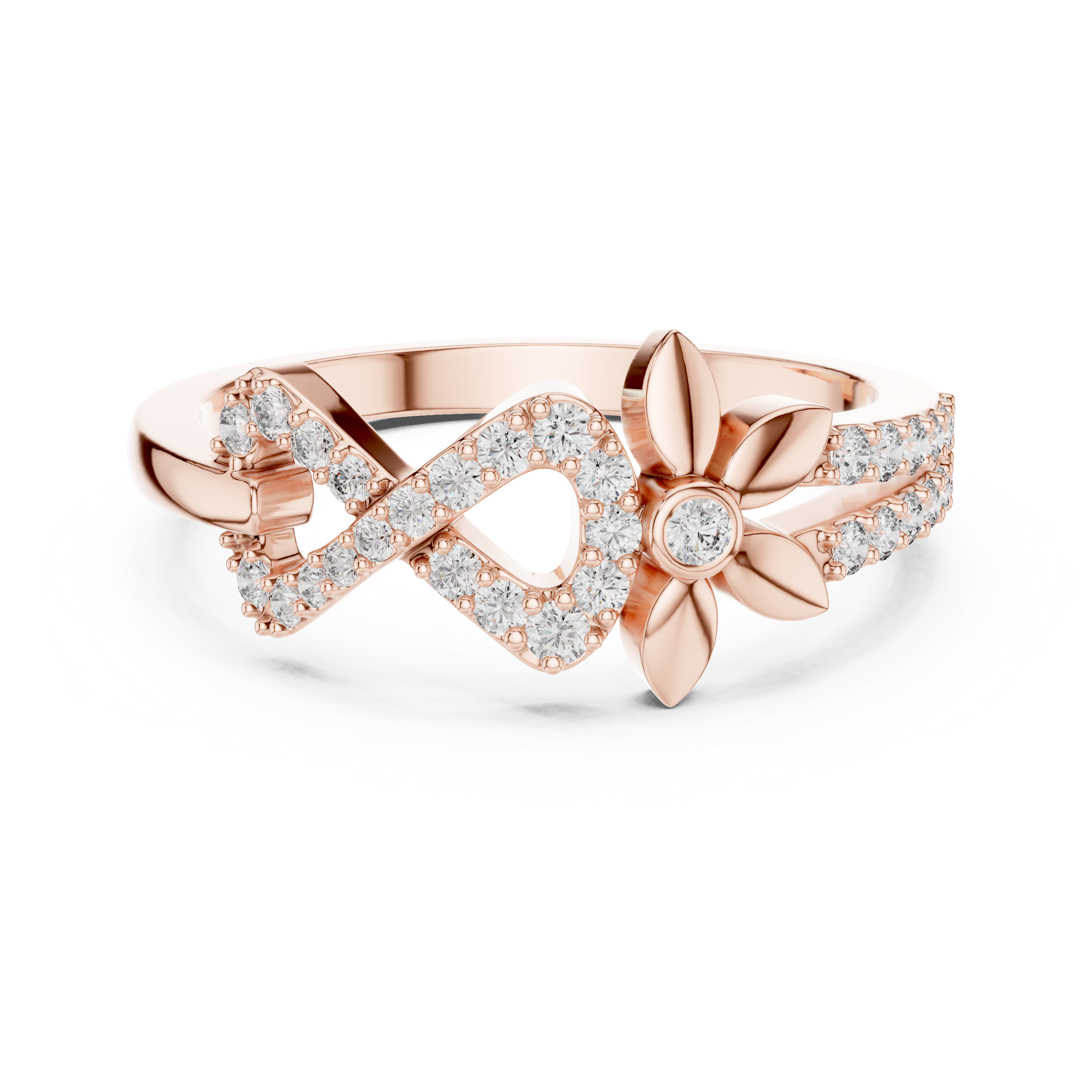 INFINITY FLORAL RING