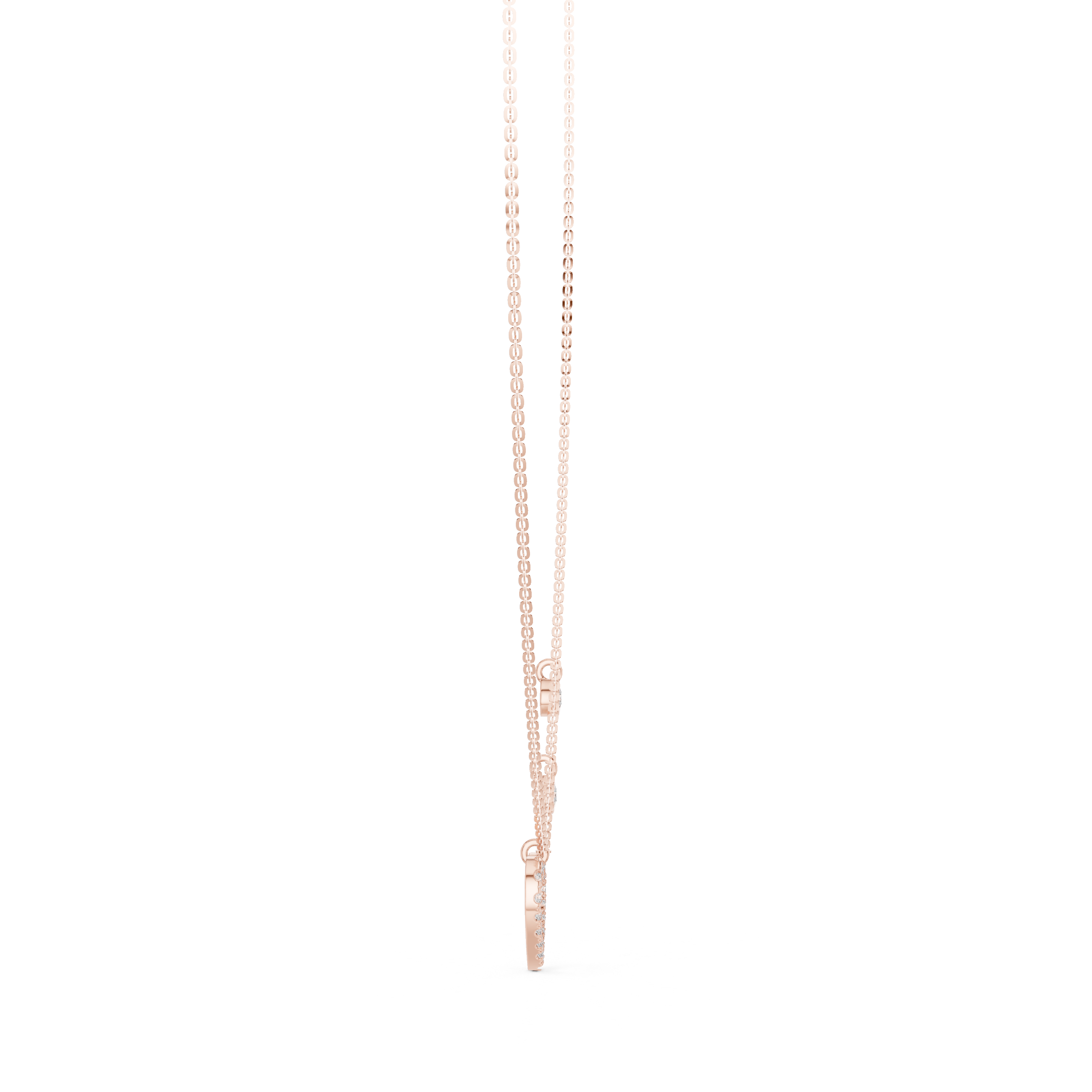 Hearts Unfold - Lab Diamond Pendant 